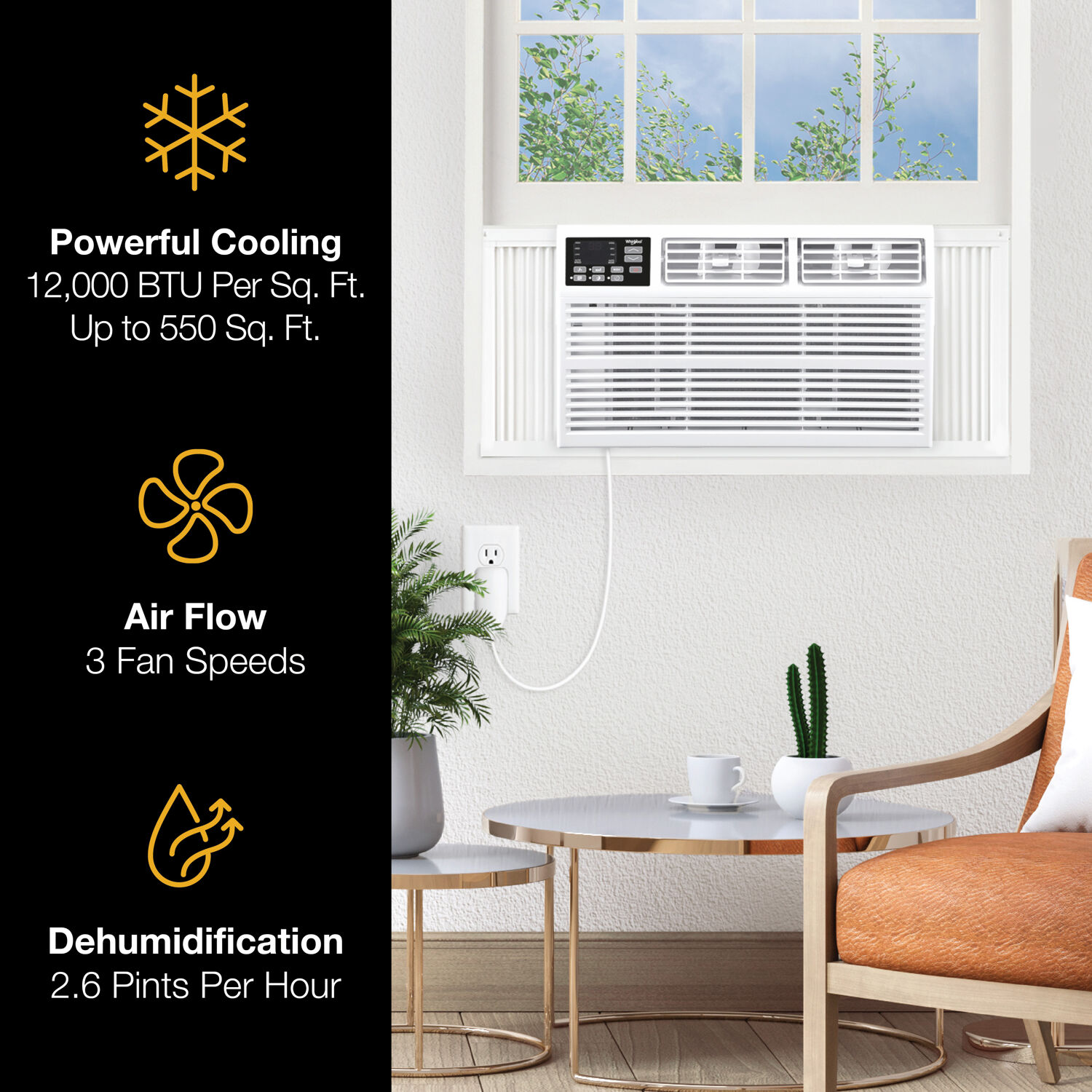 Whirlpool WHAW121CW Window-Air-Conditioners - View #3