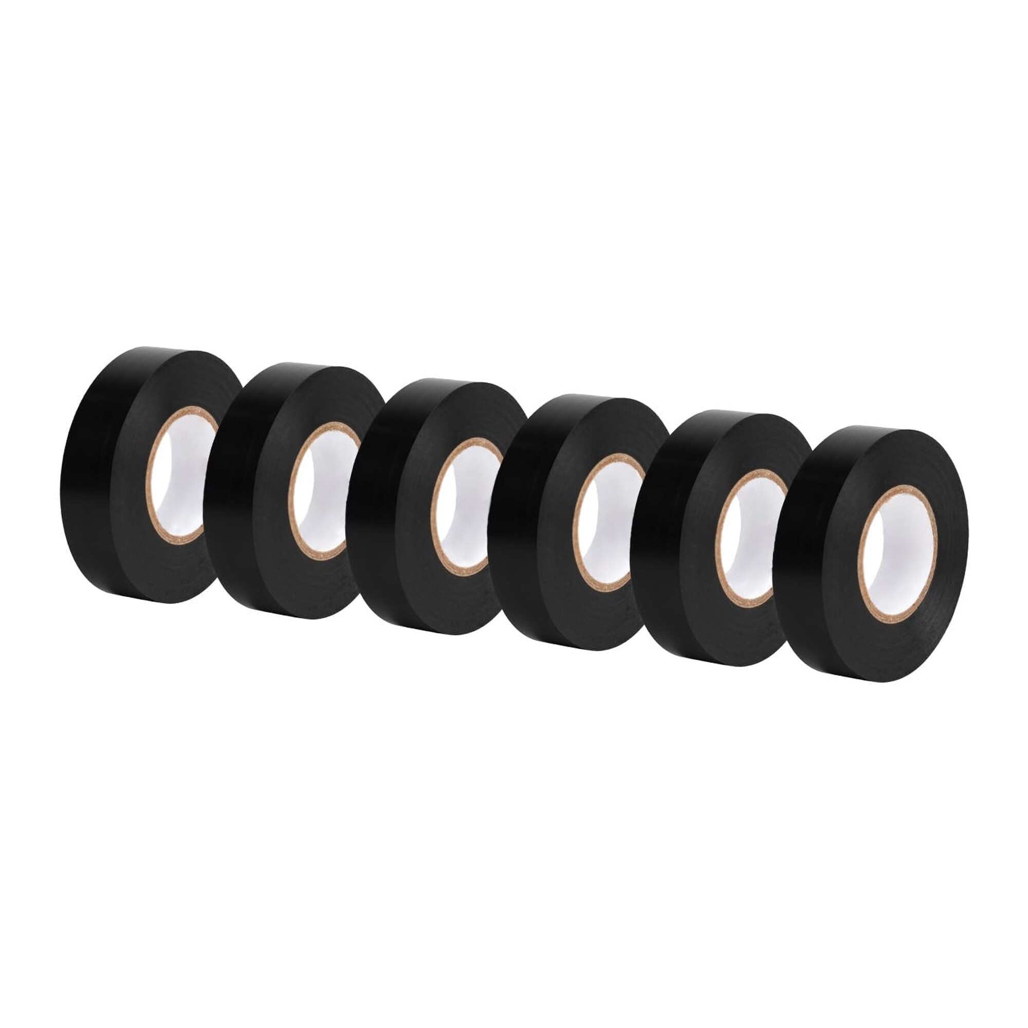 Numhew 3/4 in x 60 ft 6 Roll Black Vinyl Electrical Tape