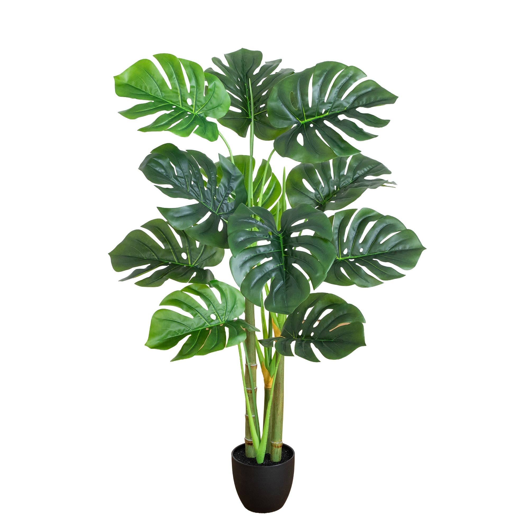 Nearly Natural 42-in Green Indoor Floor Monstera Artificial Tree