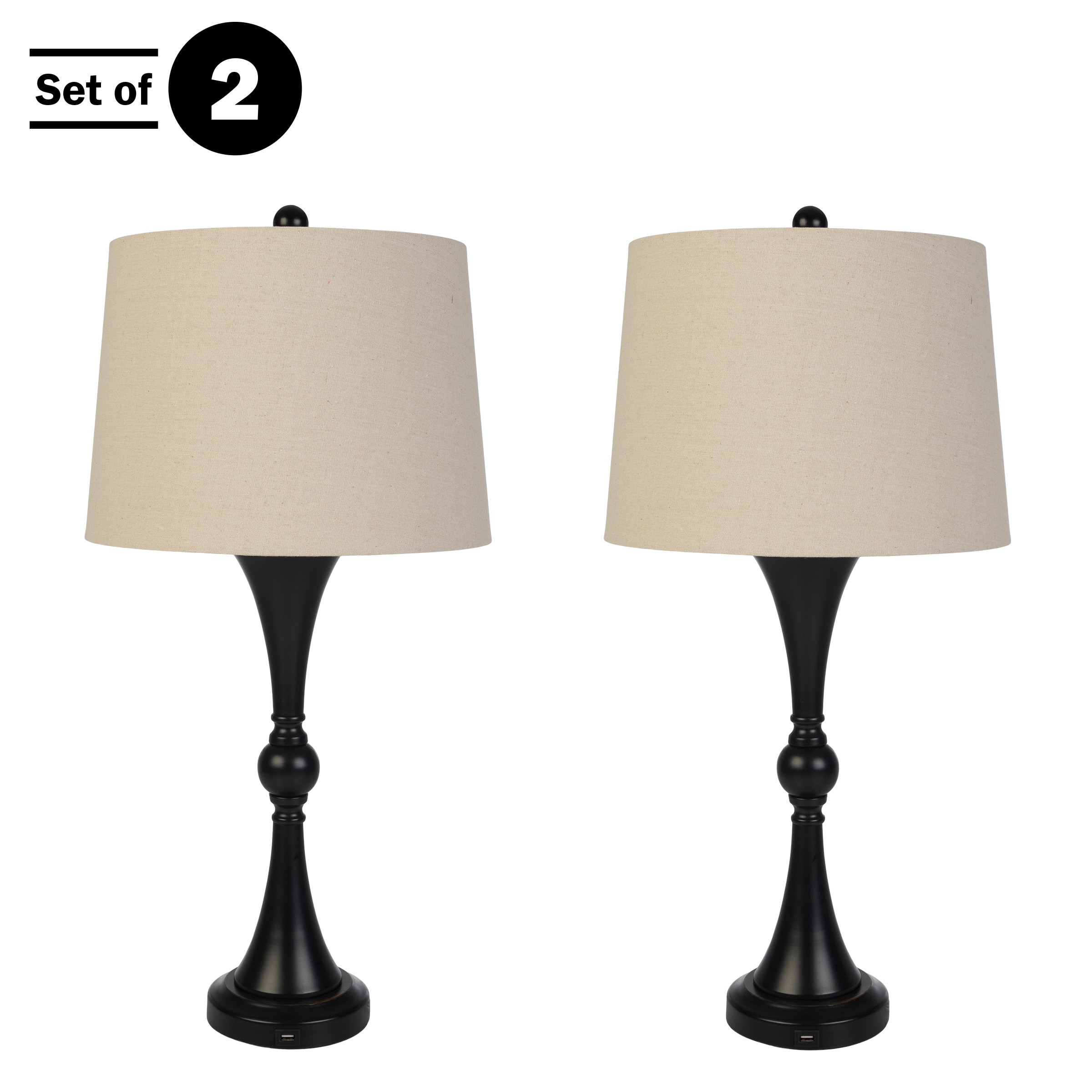 Lavish Home 72-LMPST2-21-USB Table-Lamps - View #5
