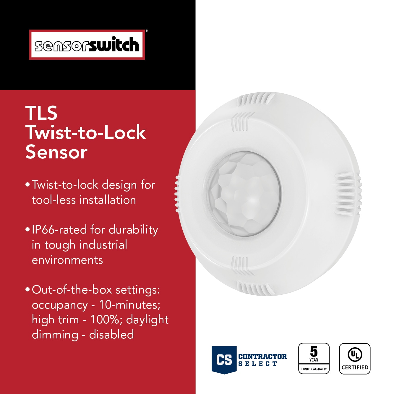 Sensor Switch TLSWH Outdoor-Motion-Light-Sensor-Adapters - View #3