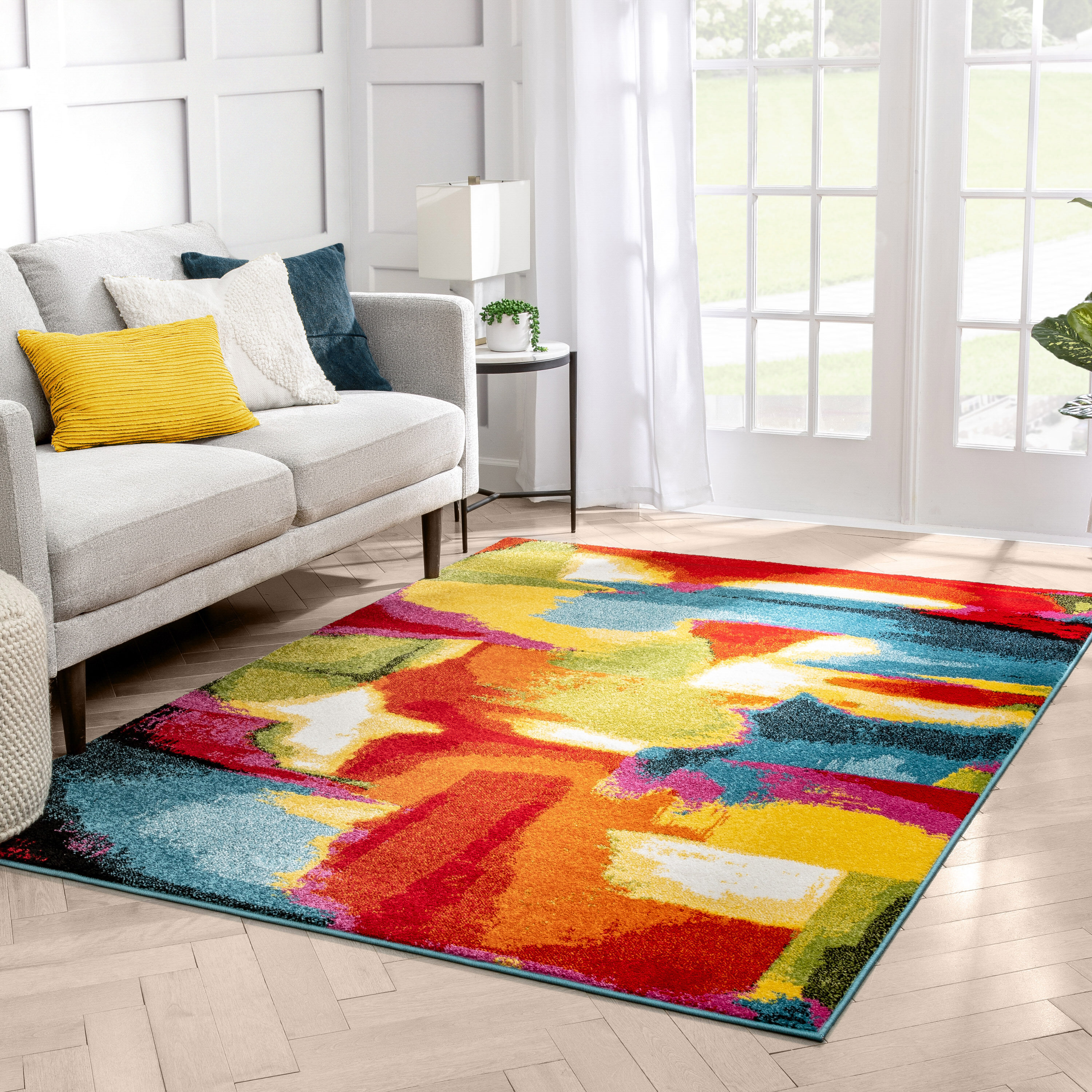 Well Woven Well Woven Viva Creativity Contemporary Area Rug in the Rugs ...