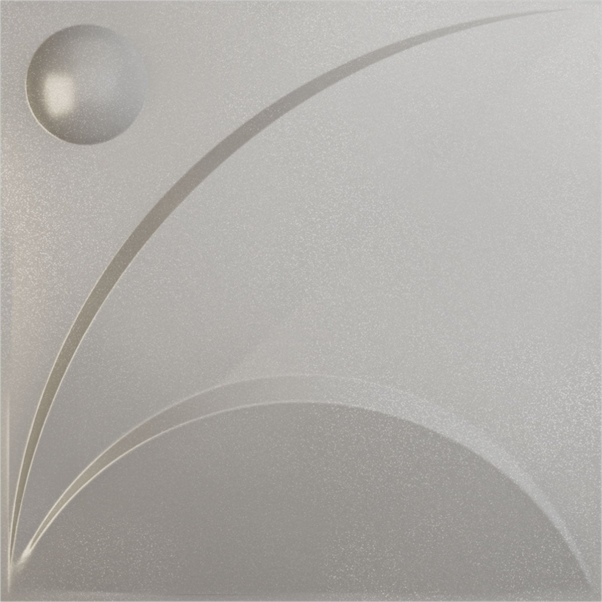 Ekena Millwork WP20X20EZASV 19-5/8-in x 19-5/8-in Embossed Textured Metallic Silver PVC Wall Panel