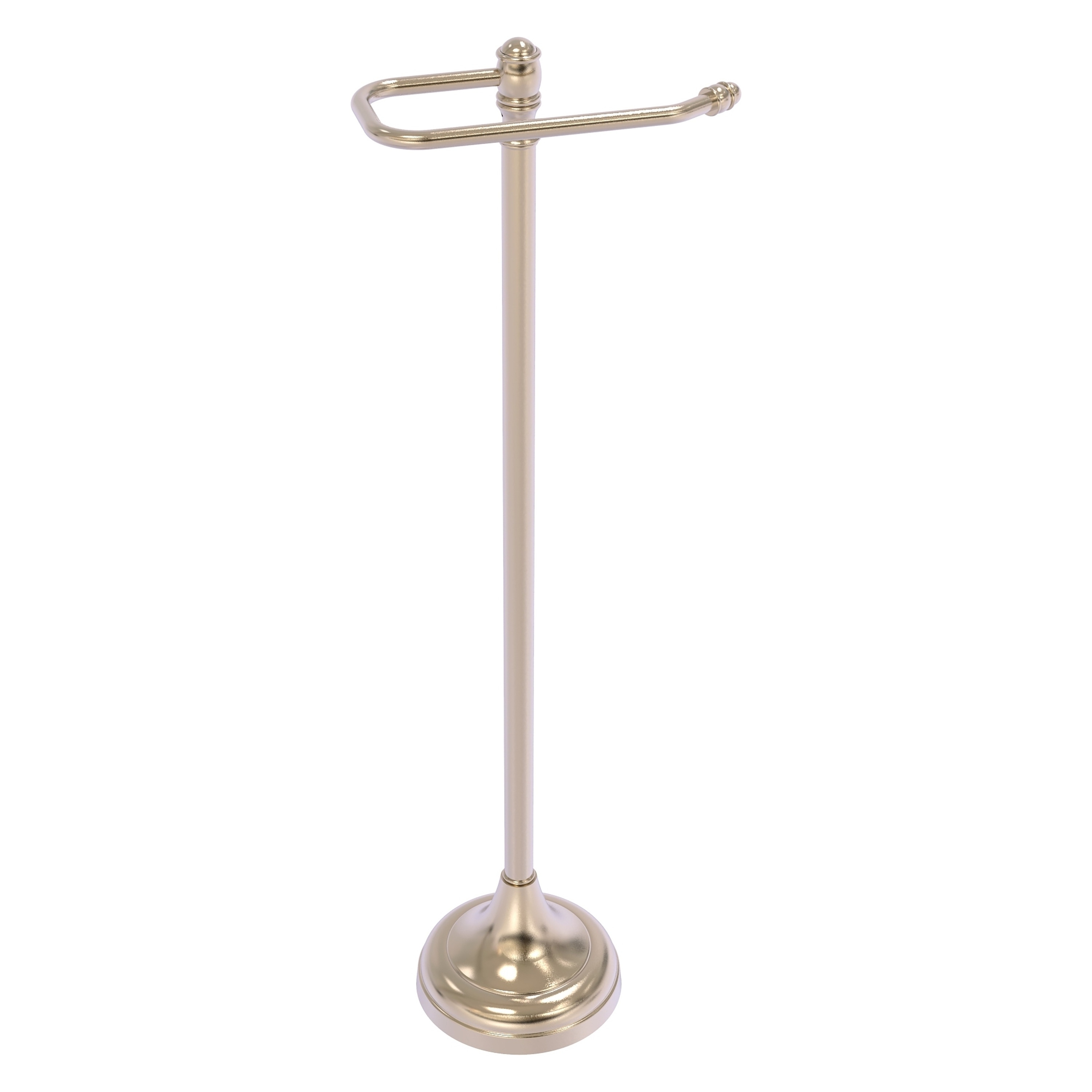 Allied Brass CL-29-PEW Carolina Antique Pewter Freestanding Single post Toilet Paper Holder 1 -Rolls with Storage