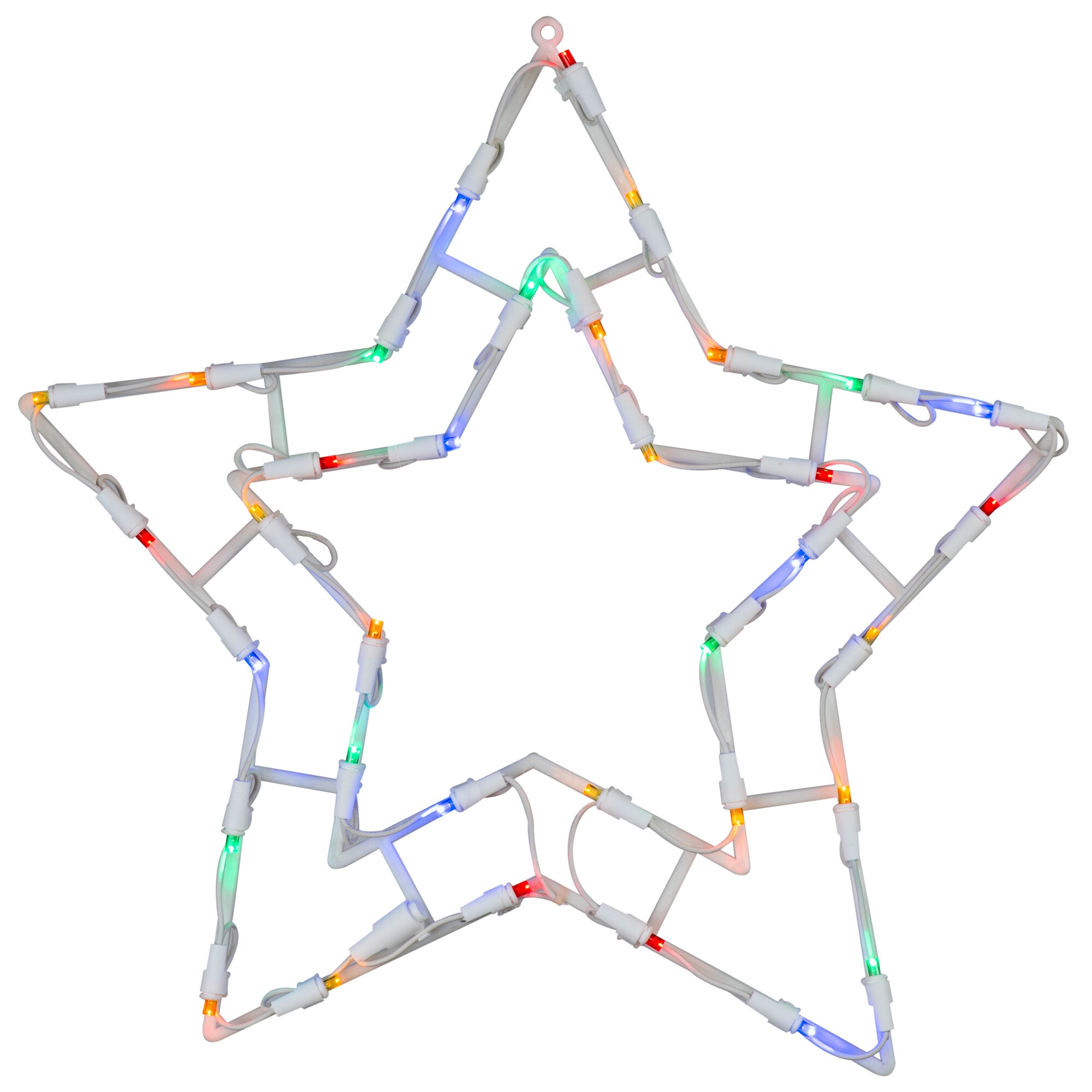 Vickerman X490524 15-Inches Hanging Star Light with Multicolor LED Lights