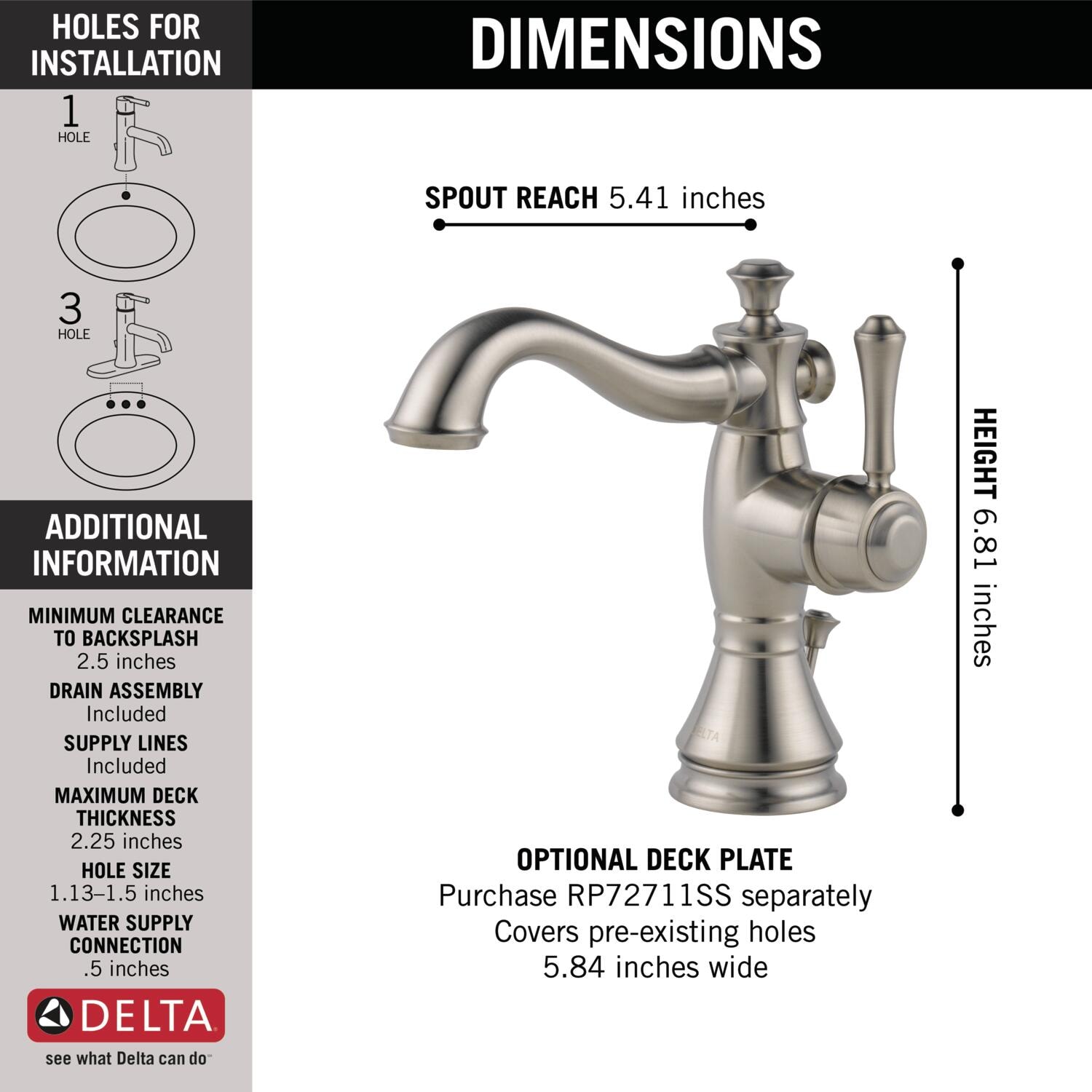 Delta 597LF-SSMPU Lavatory-Faucets - View #3