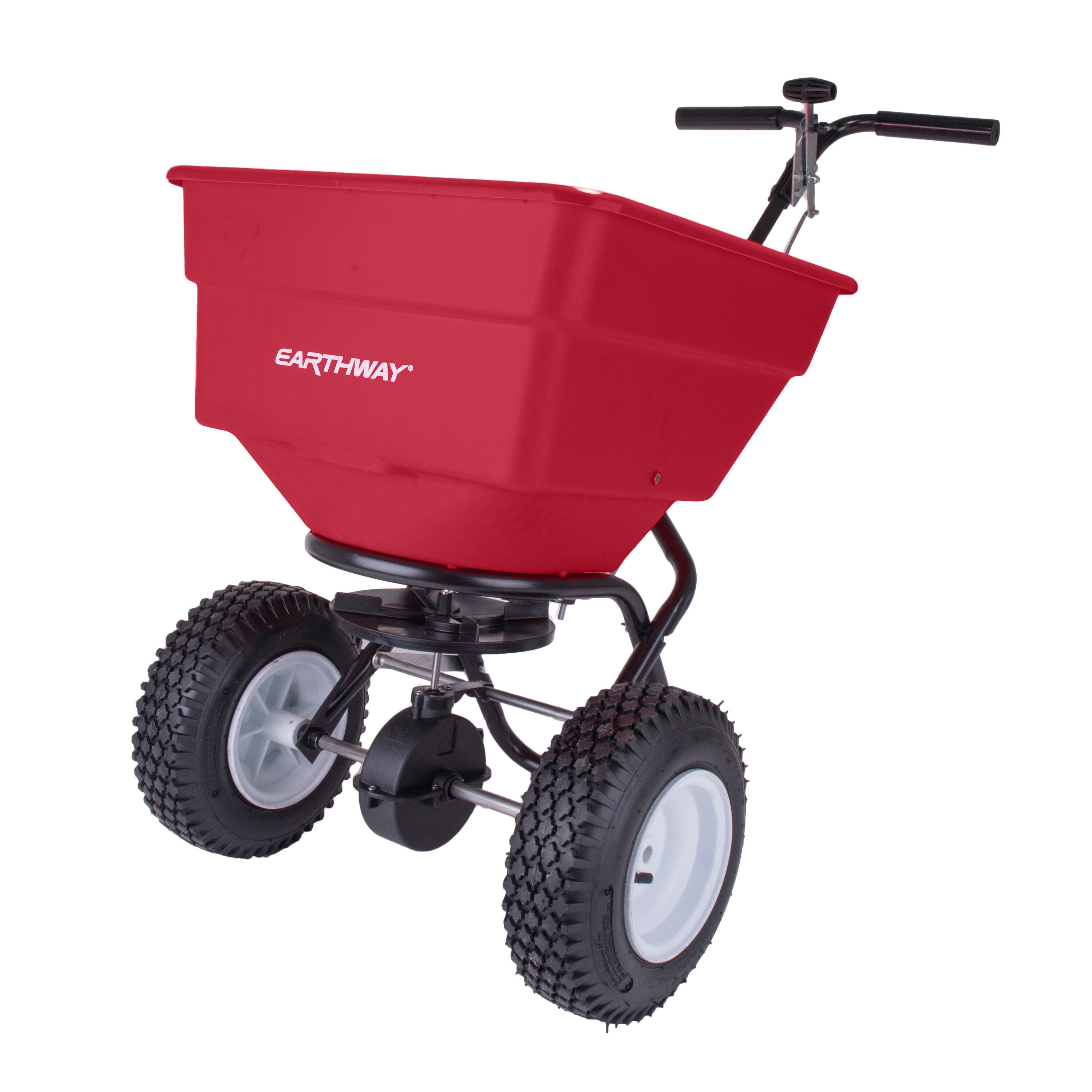 EarthWay 2170 100-lb Commercial Broadcast Compatible with Ice Melt, Fertilizer, Seed Spreader