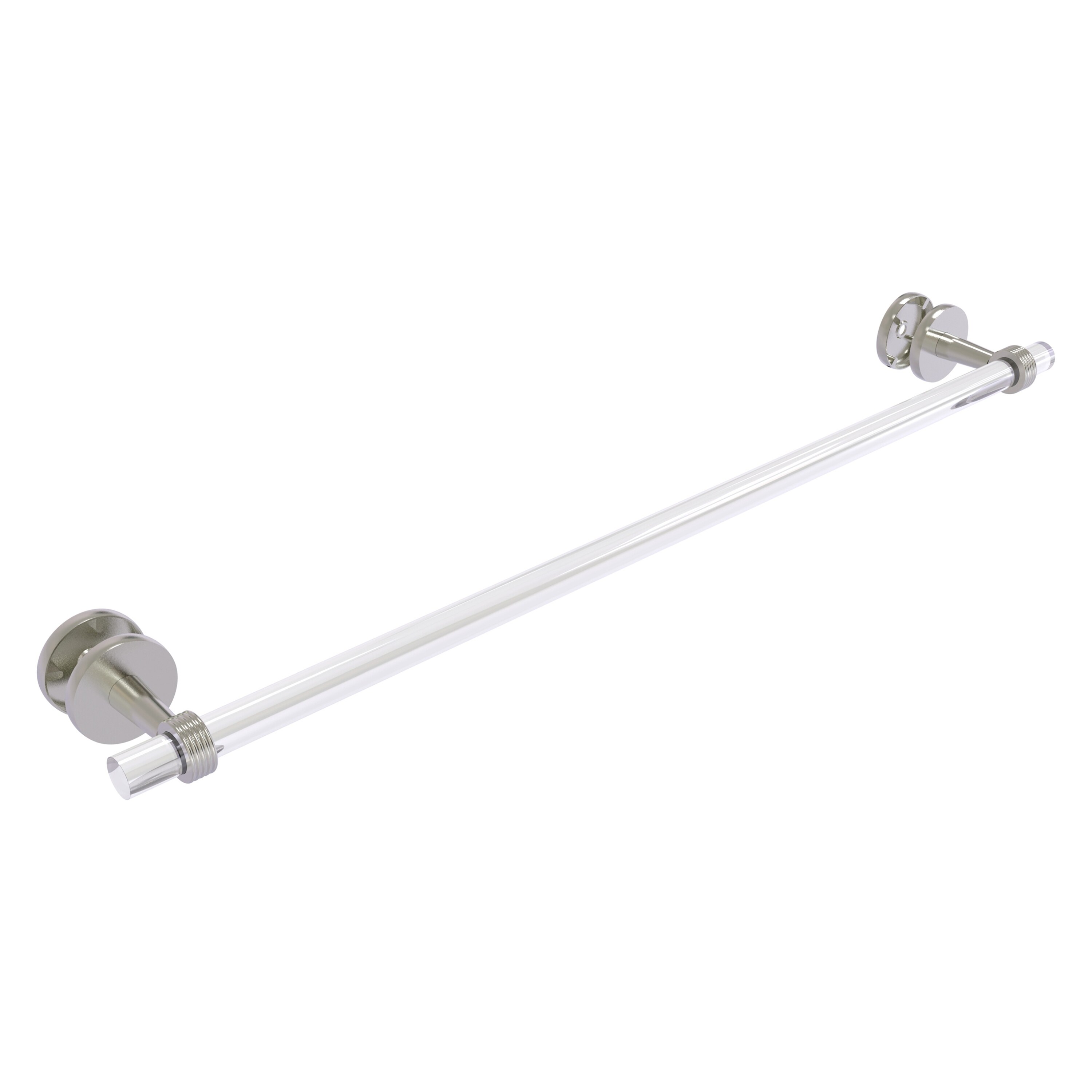 Allied Brass CV-41G-SM-30-SN Clearview 30-in Satin Nickel Wall mount Single Towel Bar