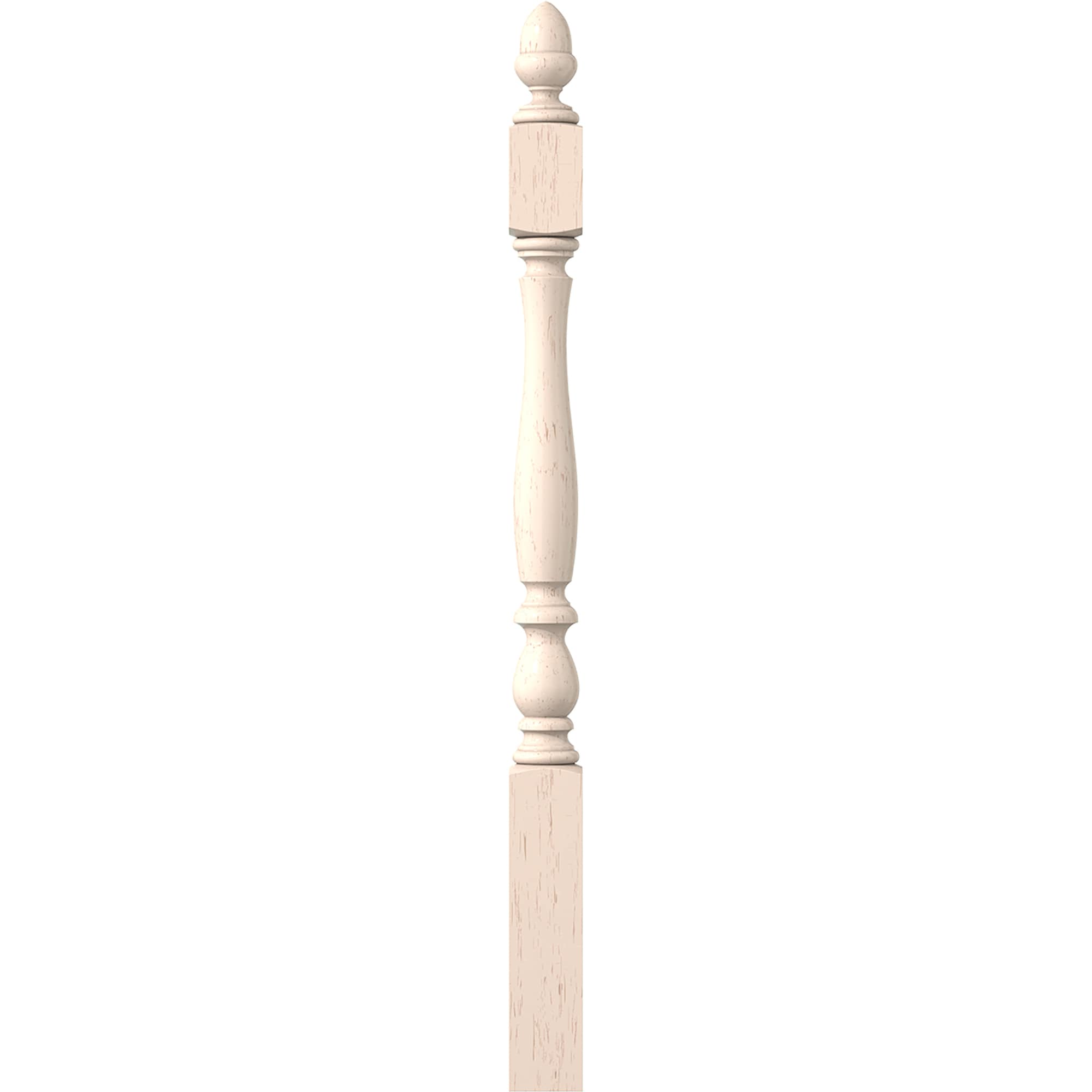 L.J. Smith Stair Systems LJP-3940-BR 47.75-in x 3.25-in Unfinished Birch Starting Stair Newel Post
