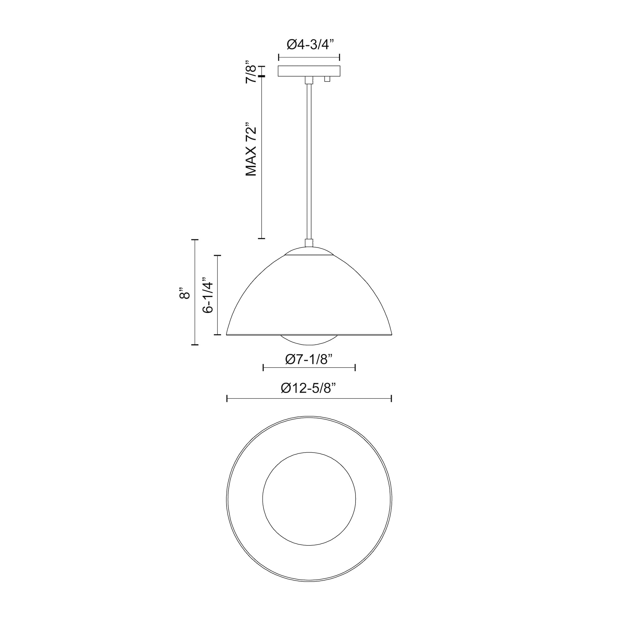 Kuzco Lighting PD402513MBOP Pendant-Lights - View #2