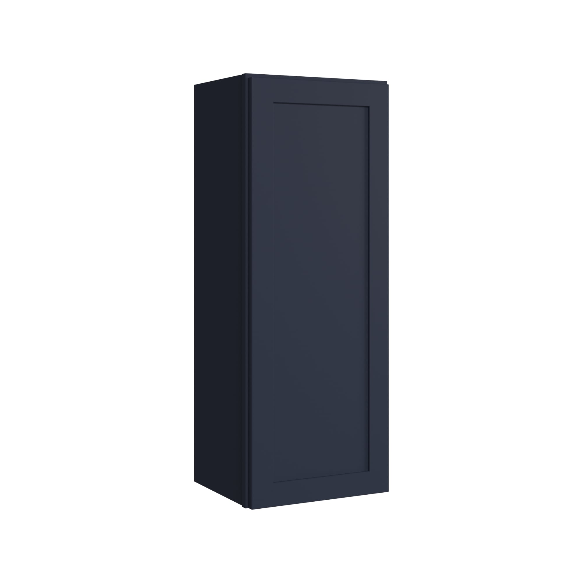 KraftMaid Momentum Deveron 15-in W x 39-in H x 12-in D Midnight Painted Wall Fully Assembled Plywood Cabinet Recessed Panel Shaker