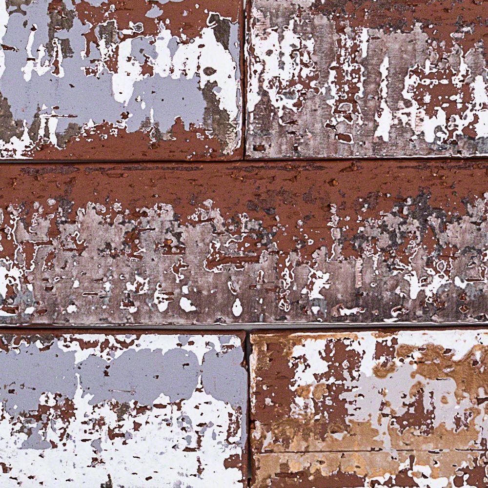 City Brick Natural Red Rectangular Subway Wall Tile