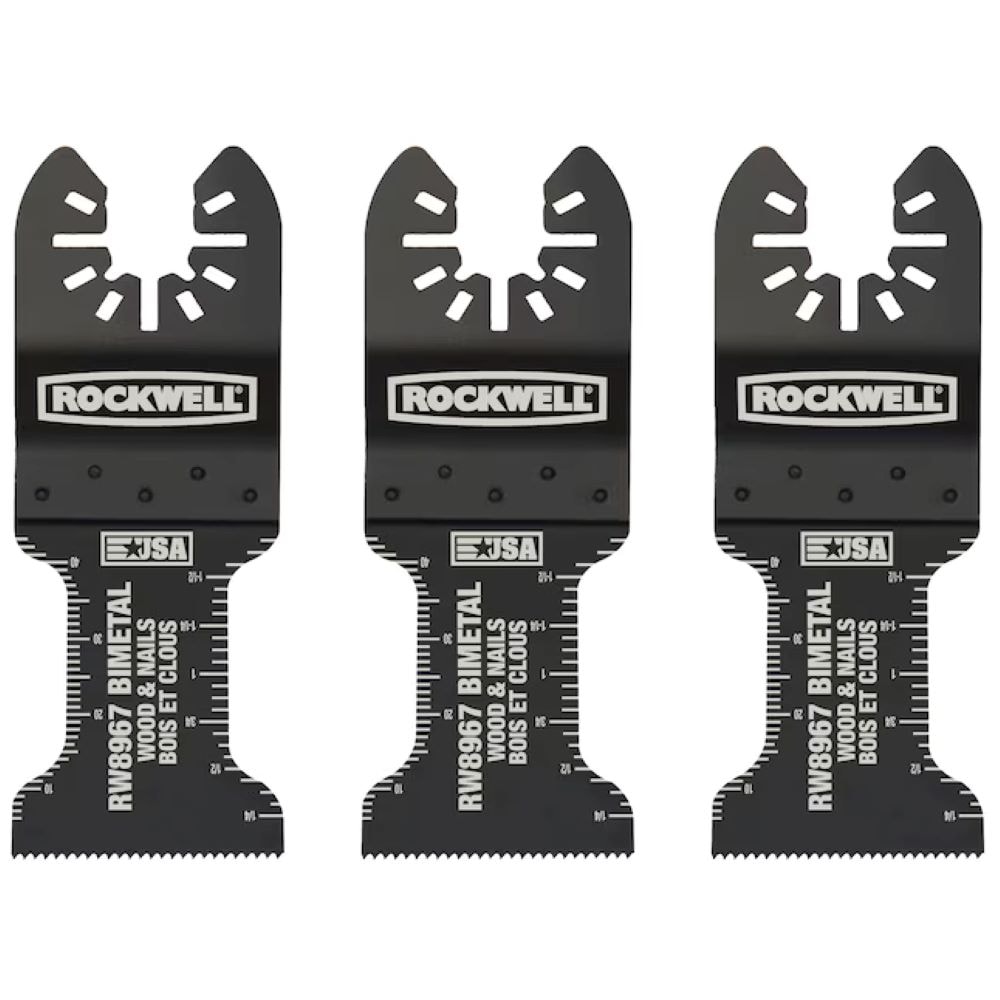 ROCKWELL RW8967.3 Sonicrafter 3 -Pack Bi-metal Oscillating Tool Blade