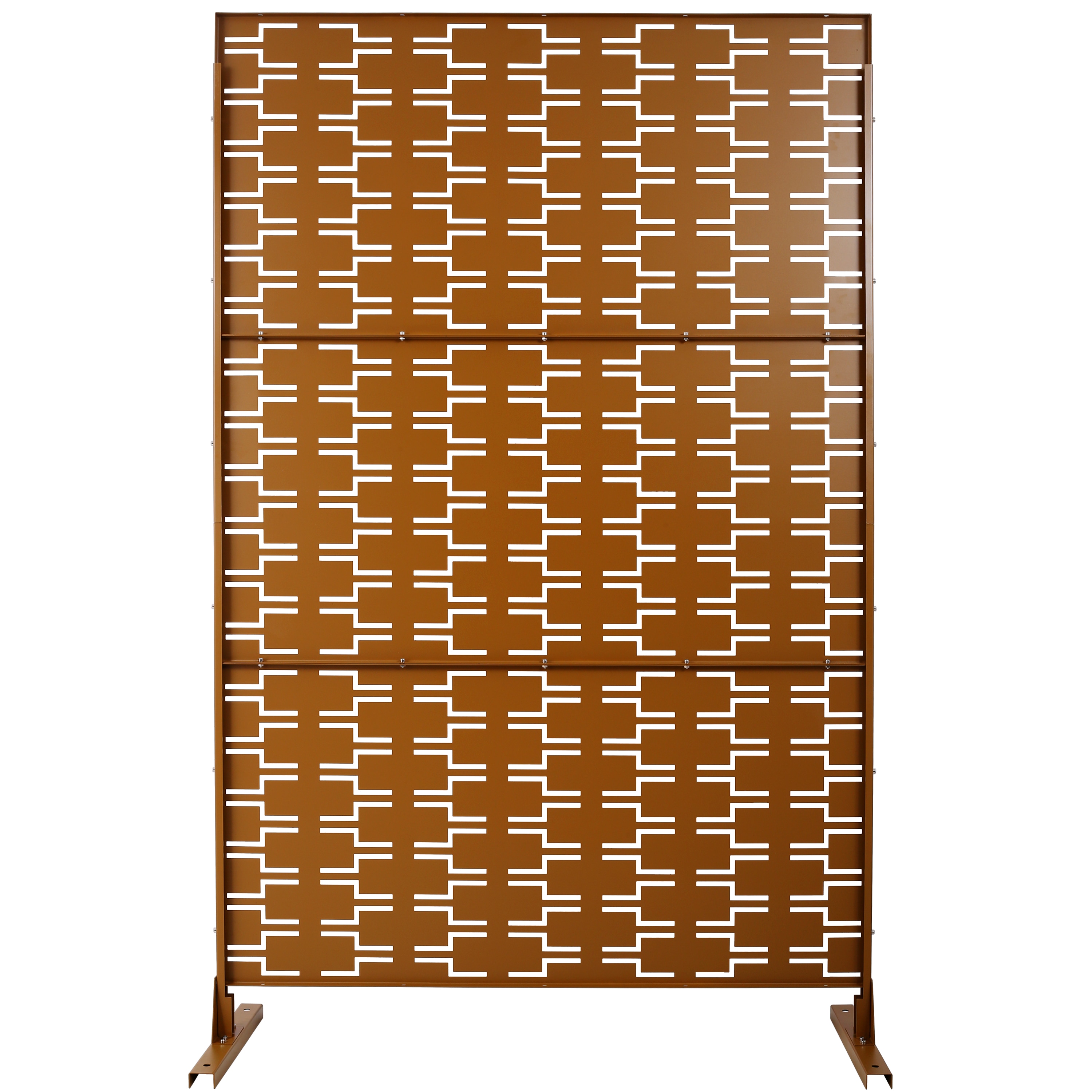 CESICIA ZWY29 Brown Metal Contemporary/Modern Style Room Divider