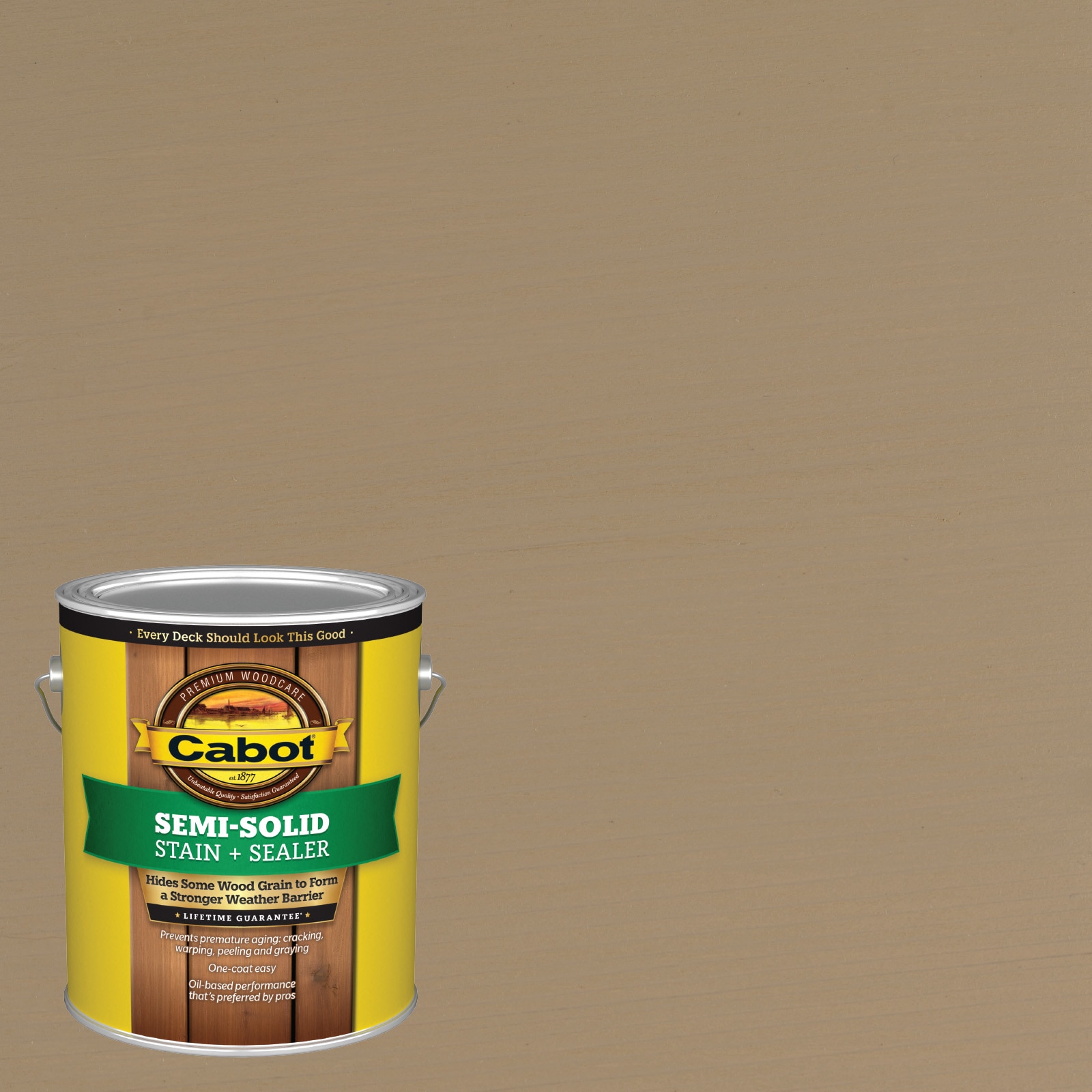 Cabot ACORN-379511 Acorn Semi-solid Exterior Wood Stain and Sealer in One ( 1-gallon )
