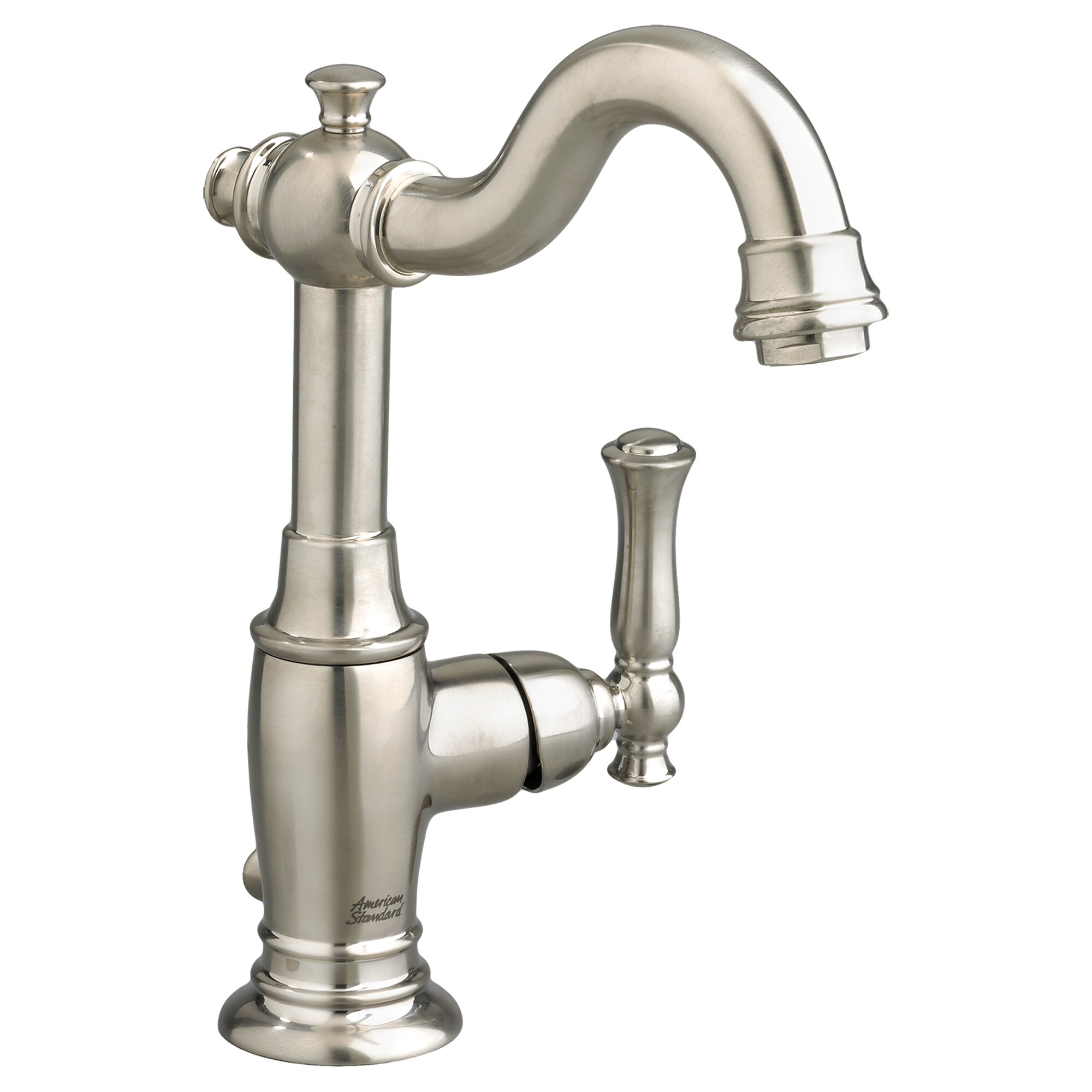 American Standard 7440101.295 Quentin Brushed Nickel Single Hole 1-Handle WaterSense Bathroom Sink Faucet with Drain