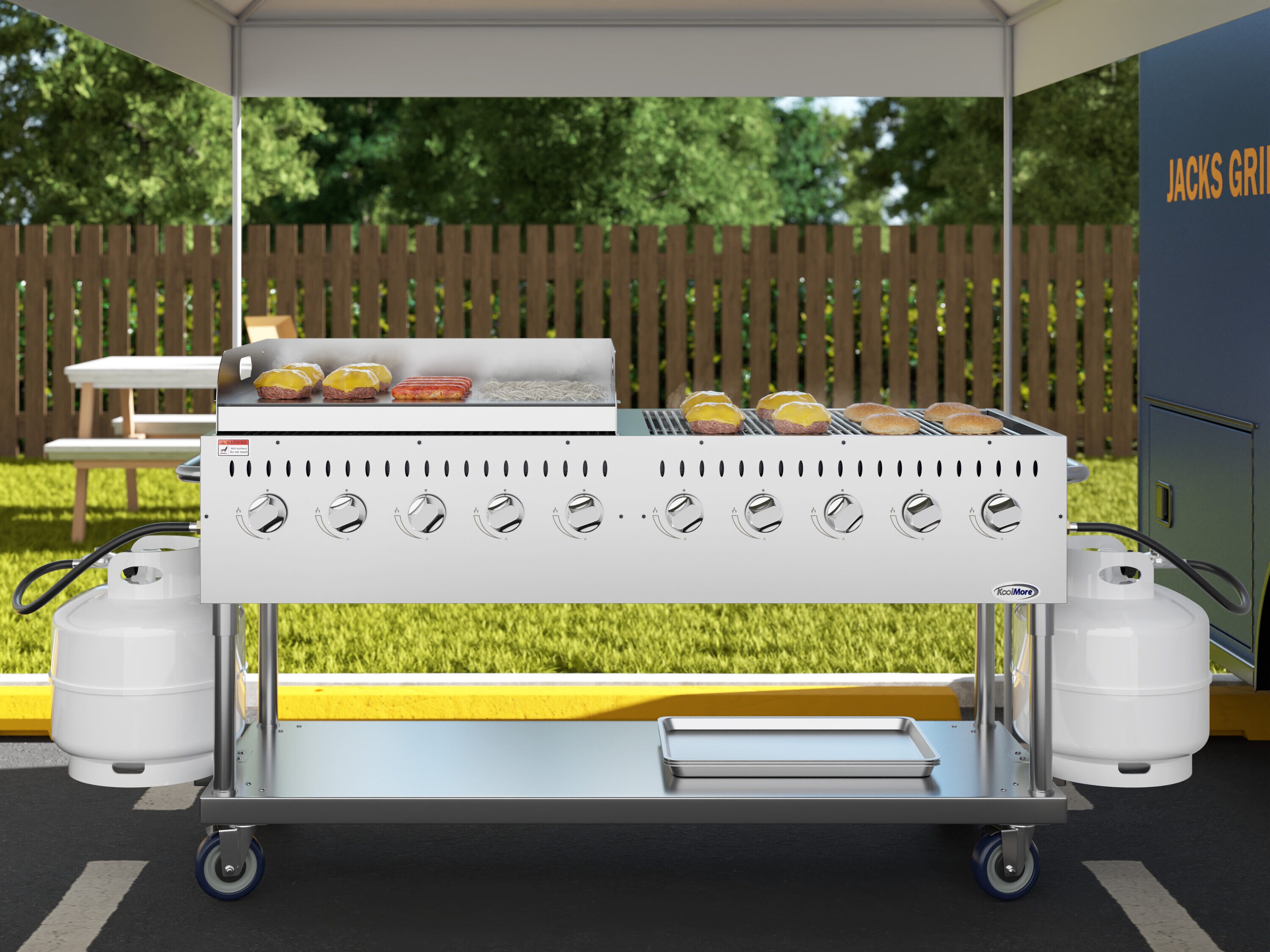 KoolMore LOW-CGKIT7-G36 Gas-Grill - View #2