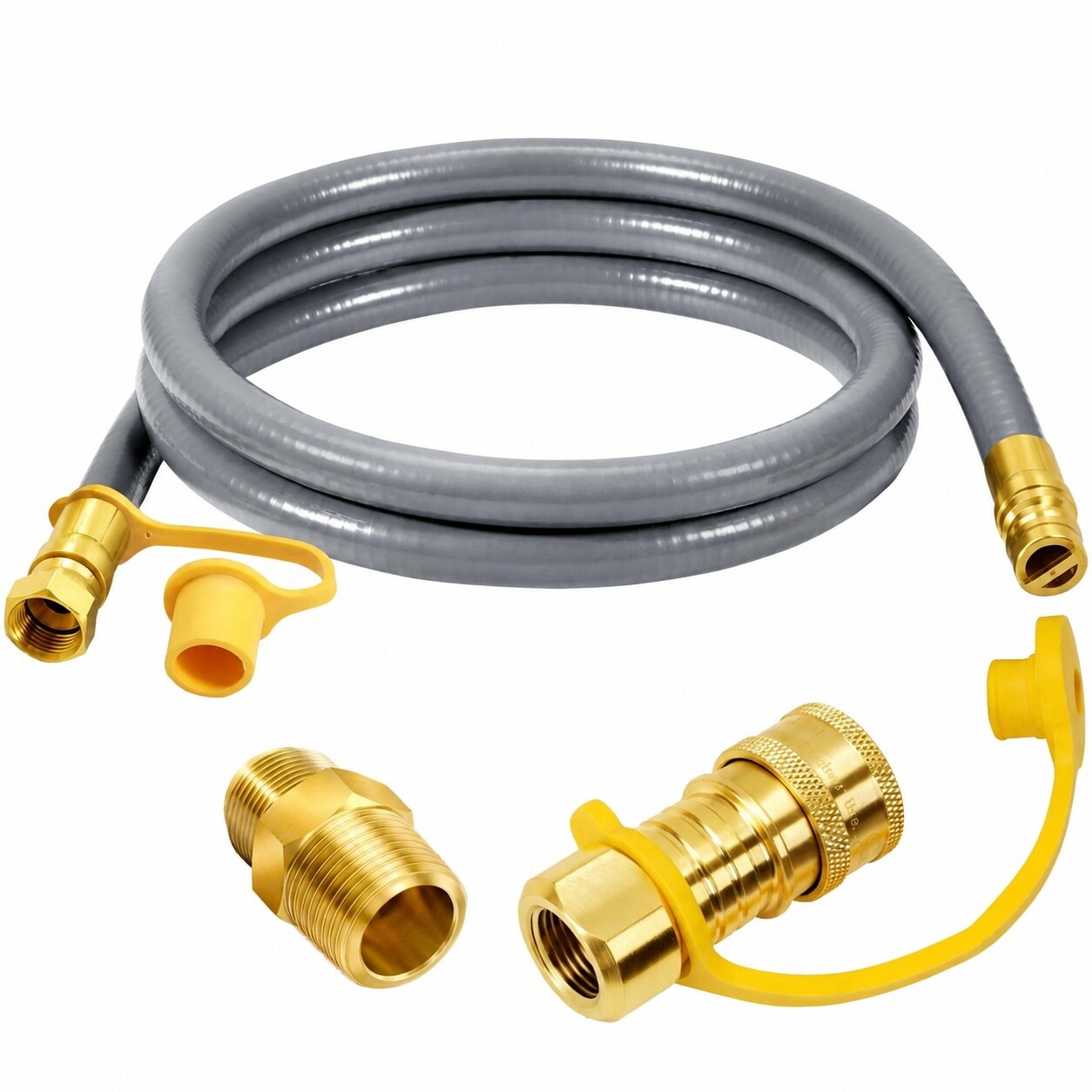 CYIKE  6FT 3 8 ID Natural Gas Hose Natural Gas Grill Hose with Quick Connect Fitting Suitable for Weber Grills Griddles Generator Patio Heater