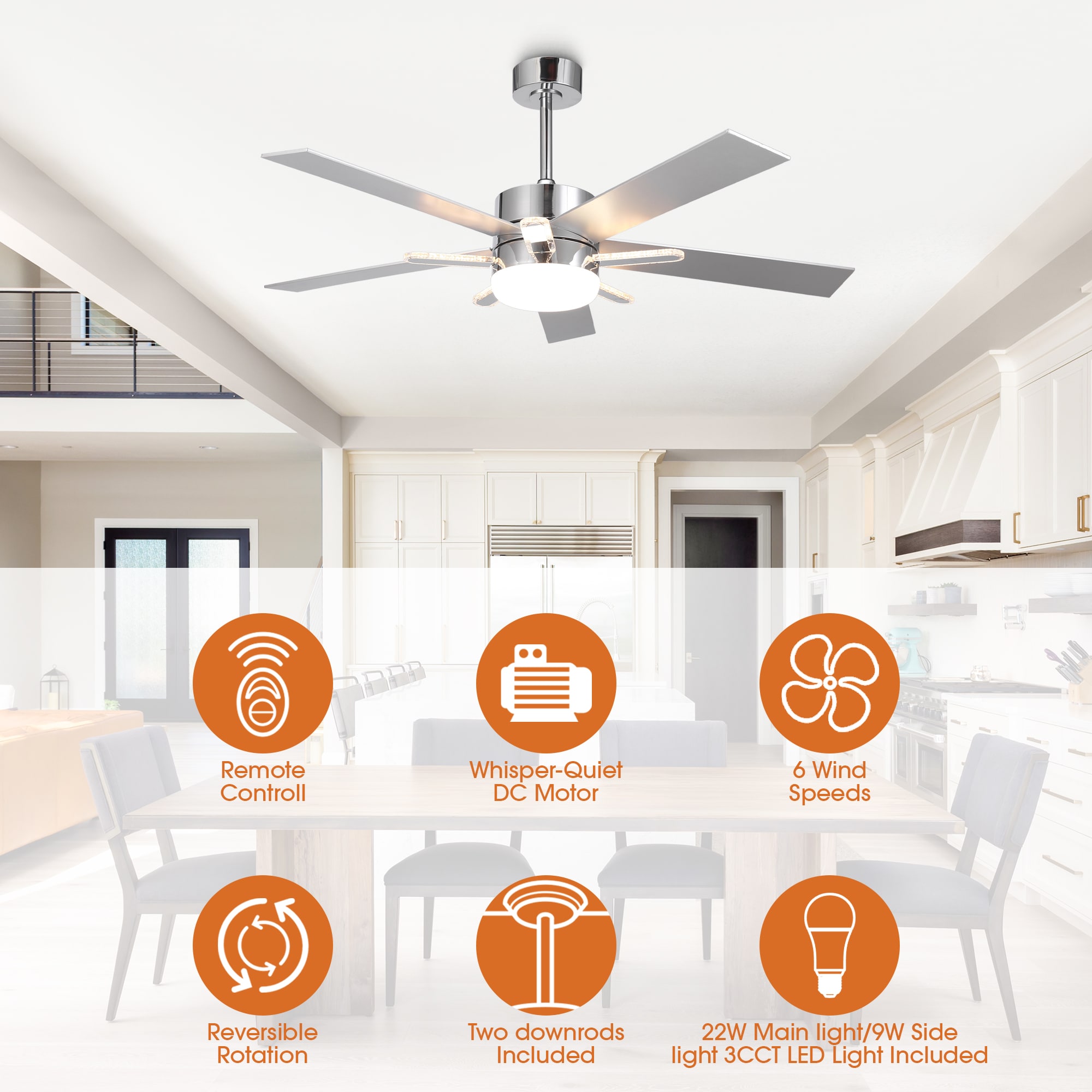 Parrot Uncle F6013 Ceiling-Fans - View #4