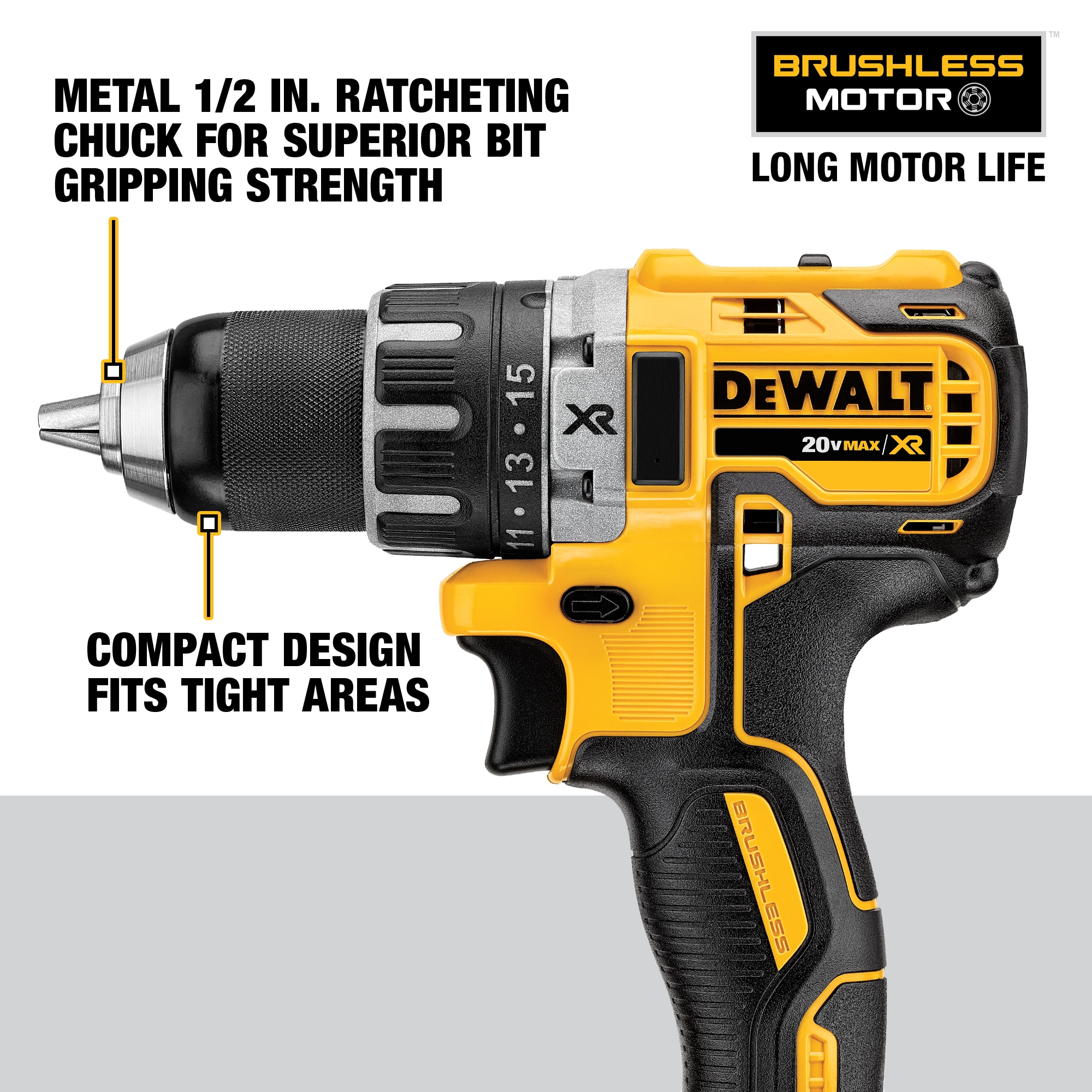 DEWALT XR 20-volt 1/2-in Drill (2 Li-ion Batteries Included and Charger Included) in department at Lowes.com
