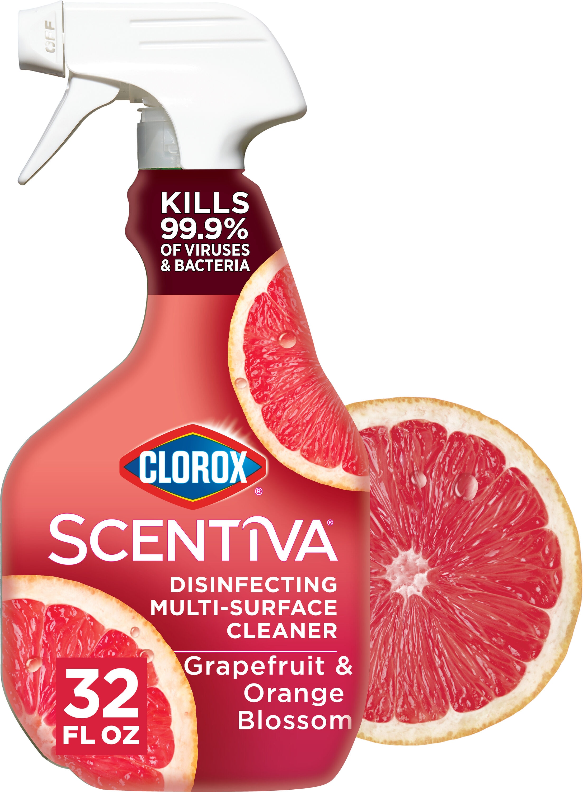 Clorox 4460032368 Scentiva 32 Fluid ounce(s) Grapefruit and Orange Blossom Disinfectant Liquid All-Purpose Cleaner