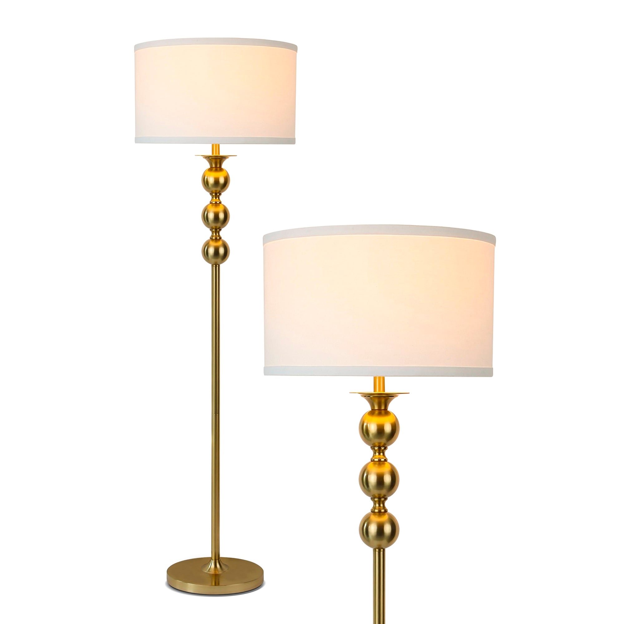 White Adjustable LED Floor Lamp for Kids with Touch Control