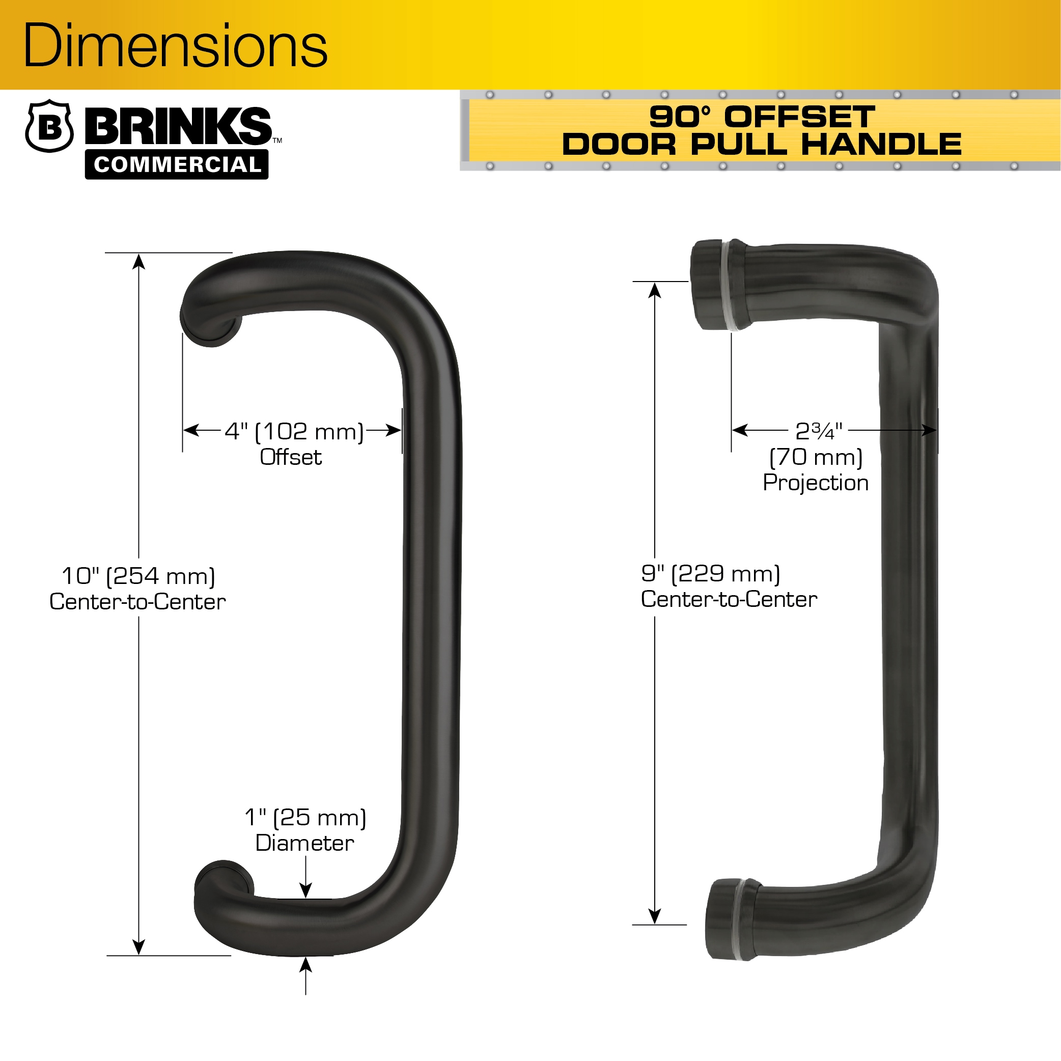 BRINKS COMMERCIAL BC40116 Door-Handles - View #3