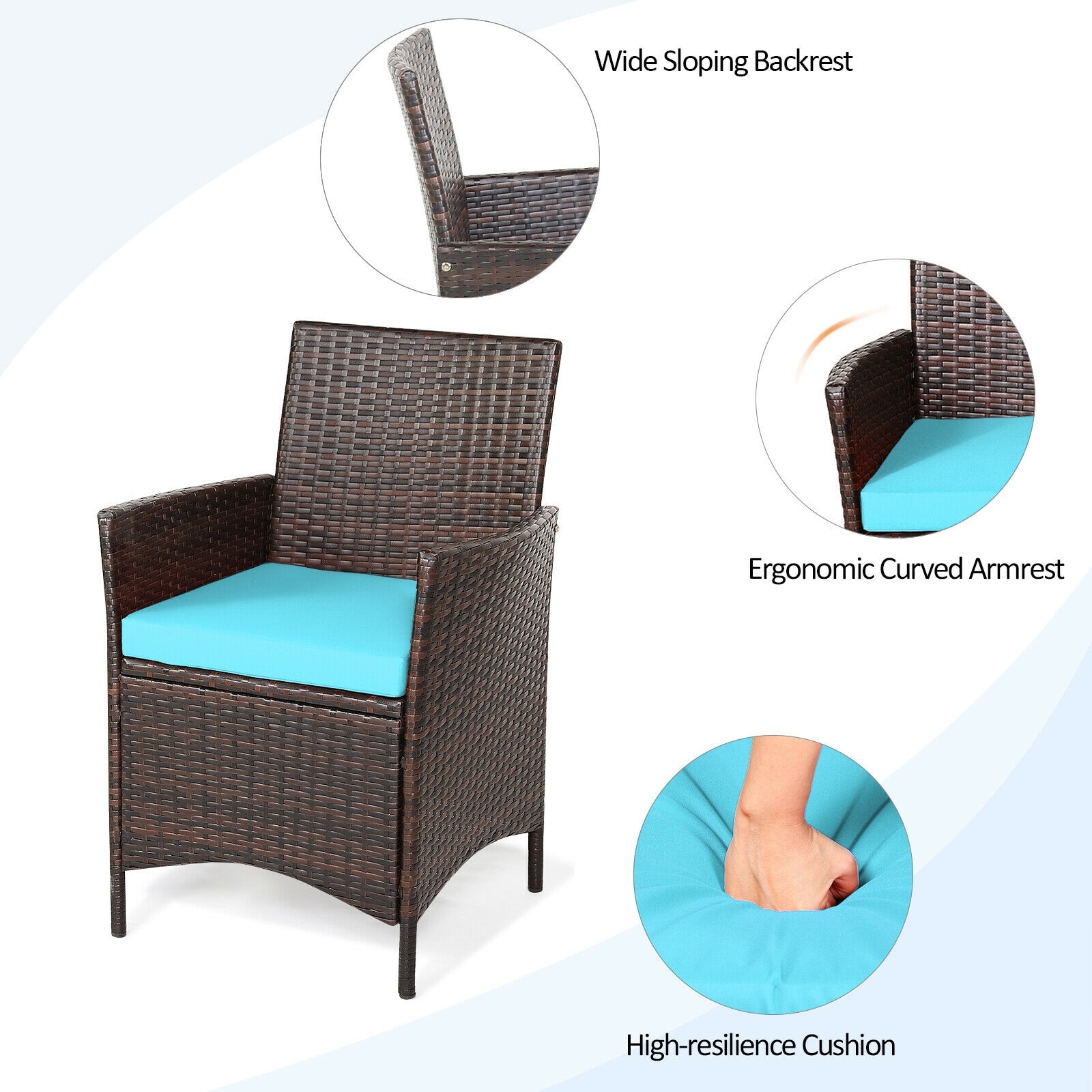 Forclover HBV-050LB Patio-Conversation-Sets - View #6