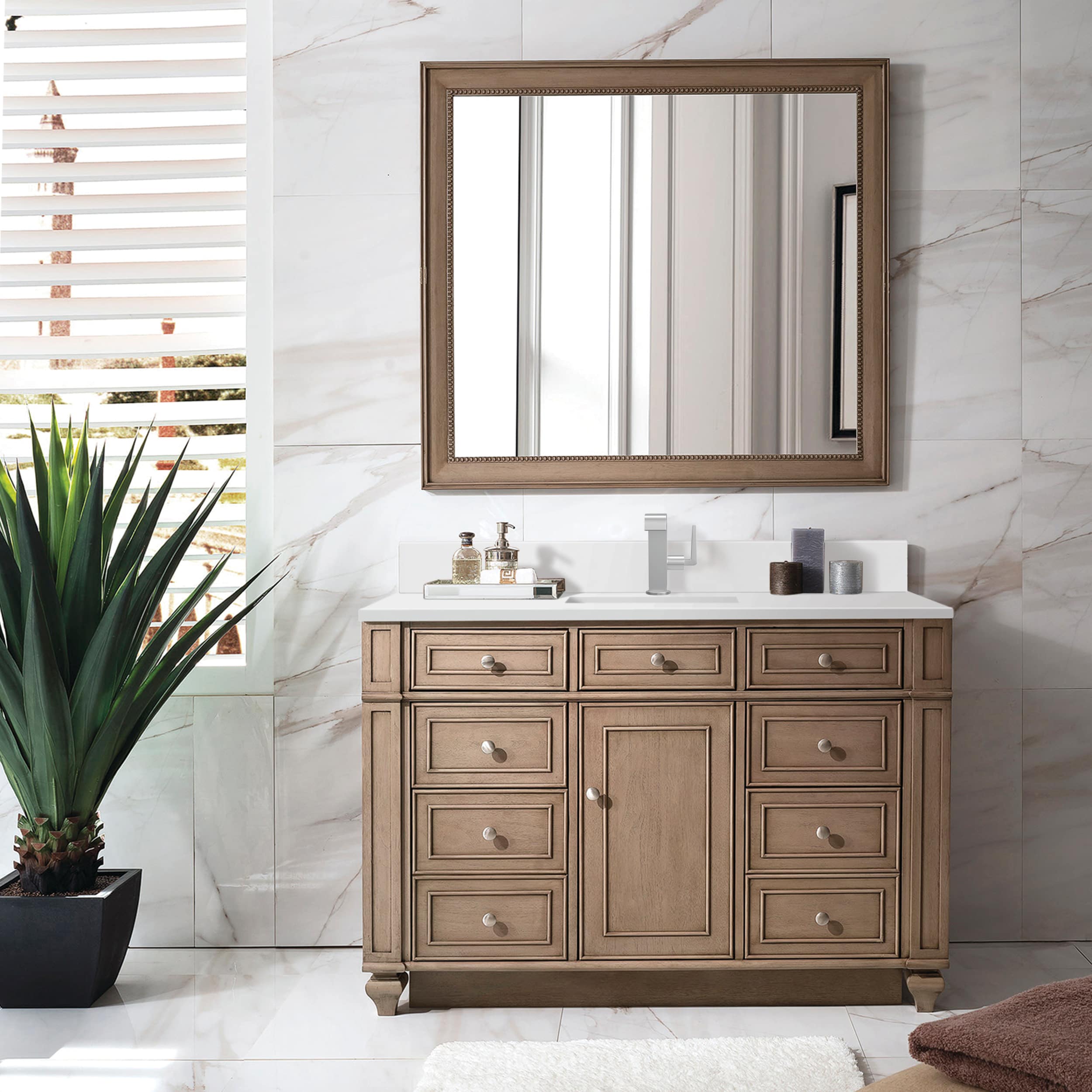 James Martin Vanities 157-V48-WW-1WZ Bath-Vanity-Combo - View #2