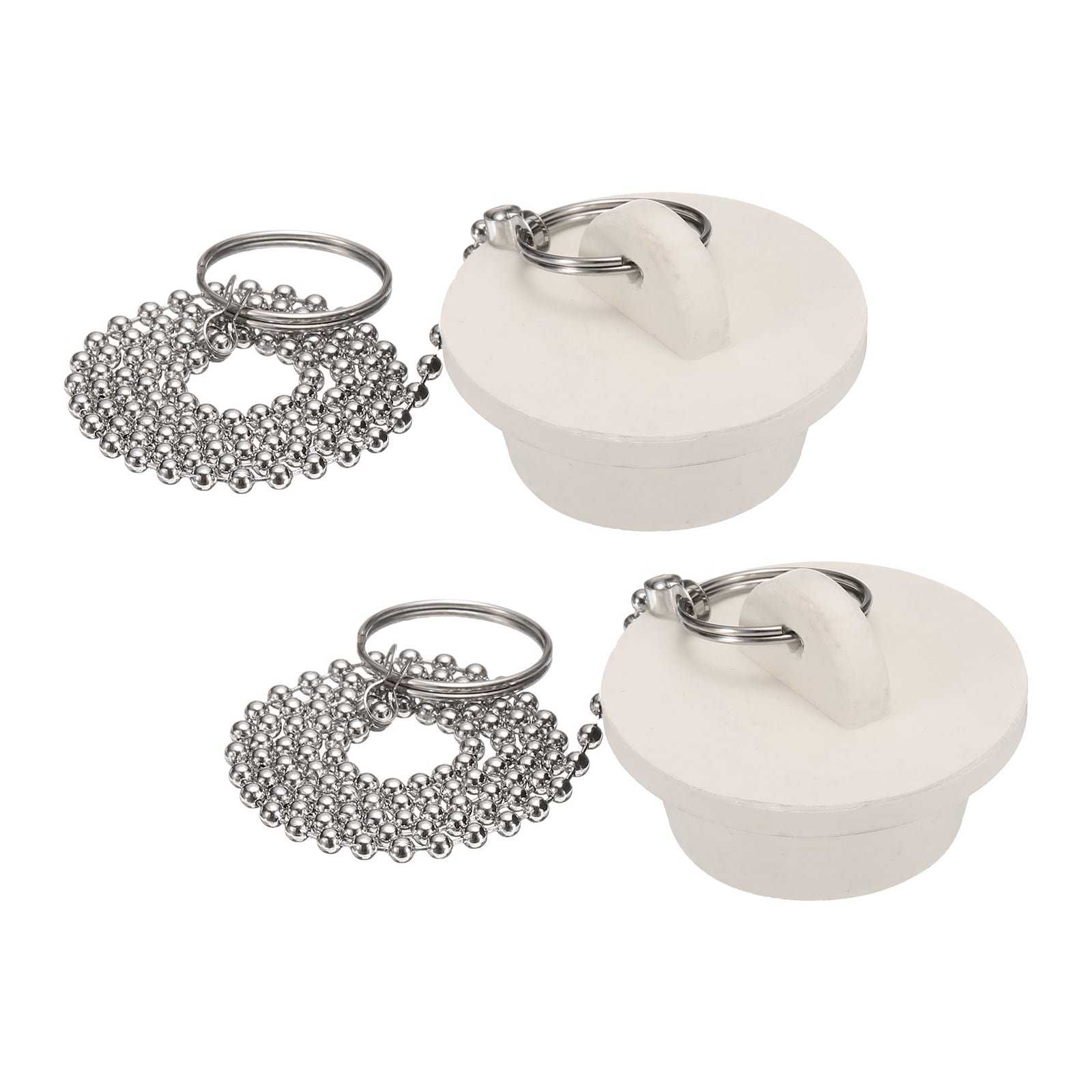 Unique Bargains - 2pcs Tub Stoppers  Rubber Bathtub Stoppers 1-1/4 Inch Kitchen Sink Drain Stoppe...