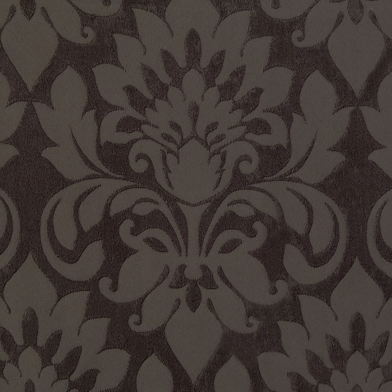 Sutton 18" Brown Polyester Floral Square Throw Pillow