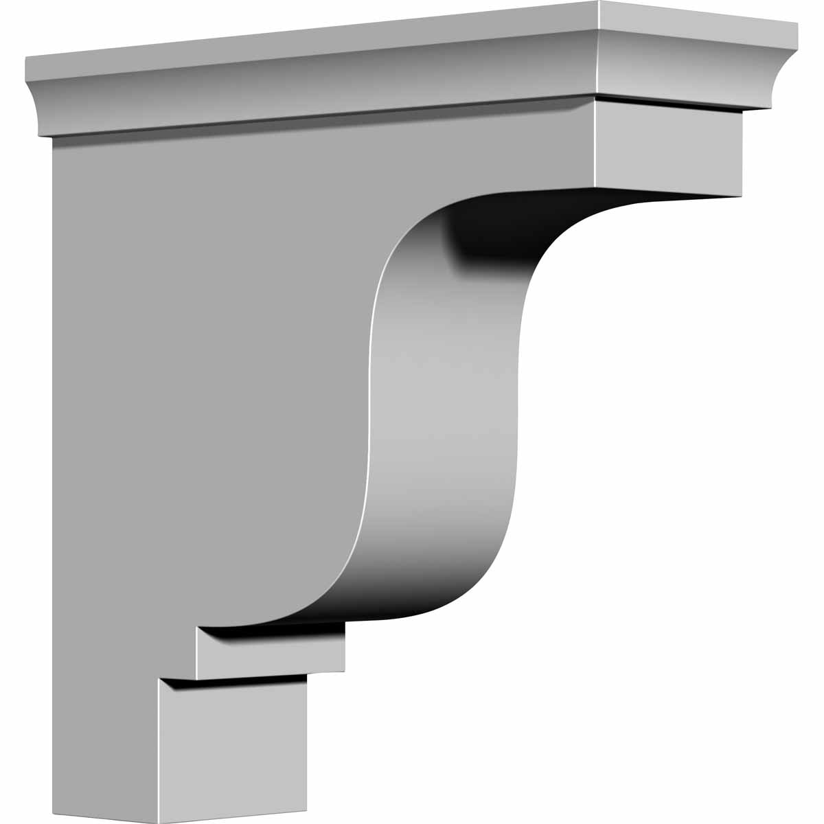 Ekena Millwork BKT04X10X10ED Edinburgh 4-1/8-in x 10-1/2-in x 10-1/2-in Off-white Urethane Standard bracket