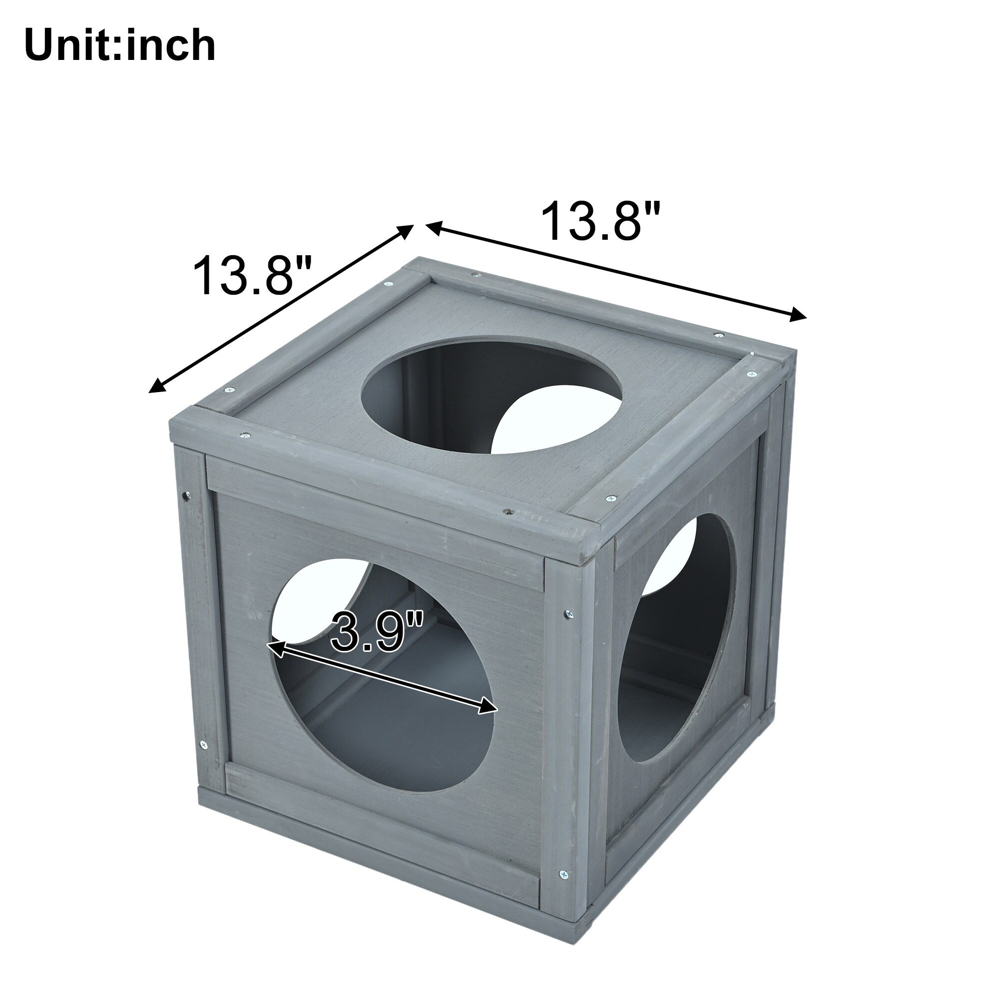 ネコ　733342 LOVMOR Catio Outdoor Cat Enclosure with Double Enter Doors Grey