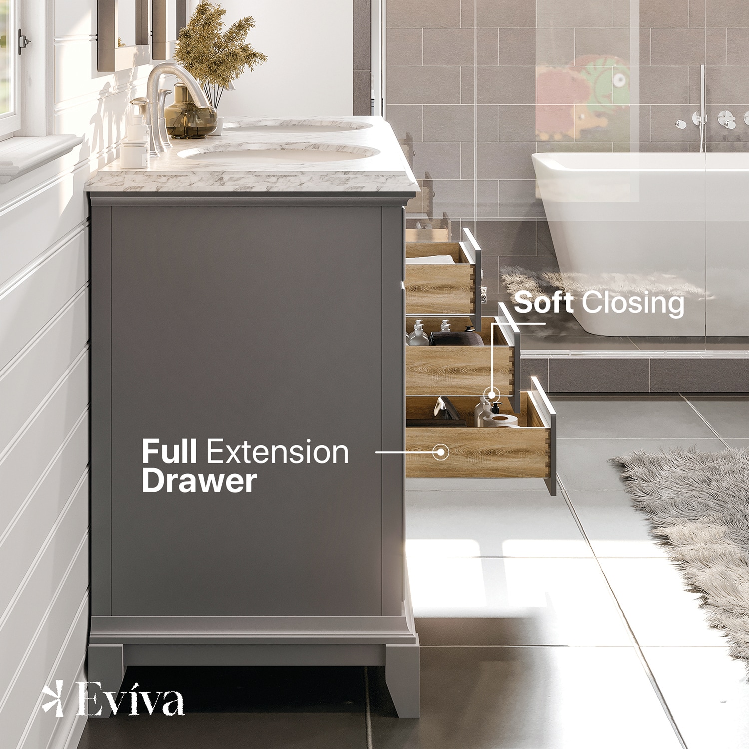 Eviva EVVN709-60GR Bath-Vanity-Combo - View #5