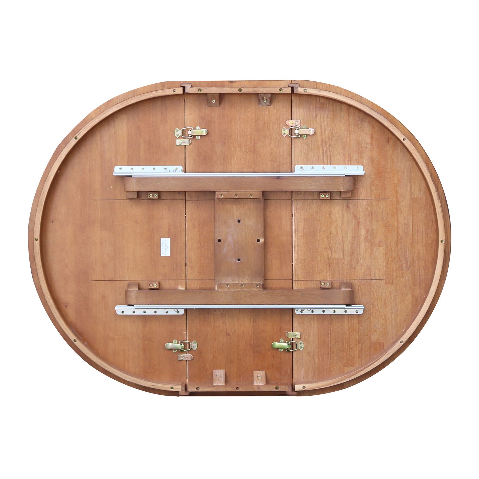 Eco-Friendly Distressed Oak Round Extendable Counter Table