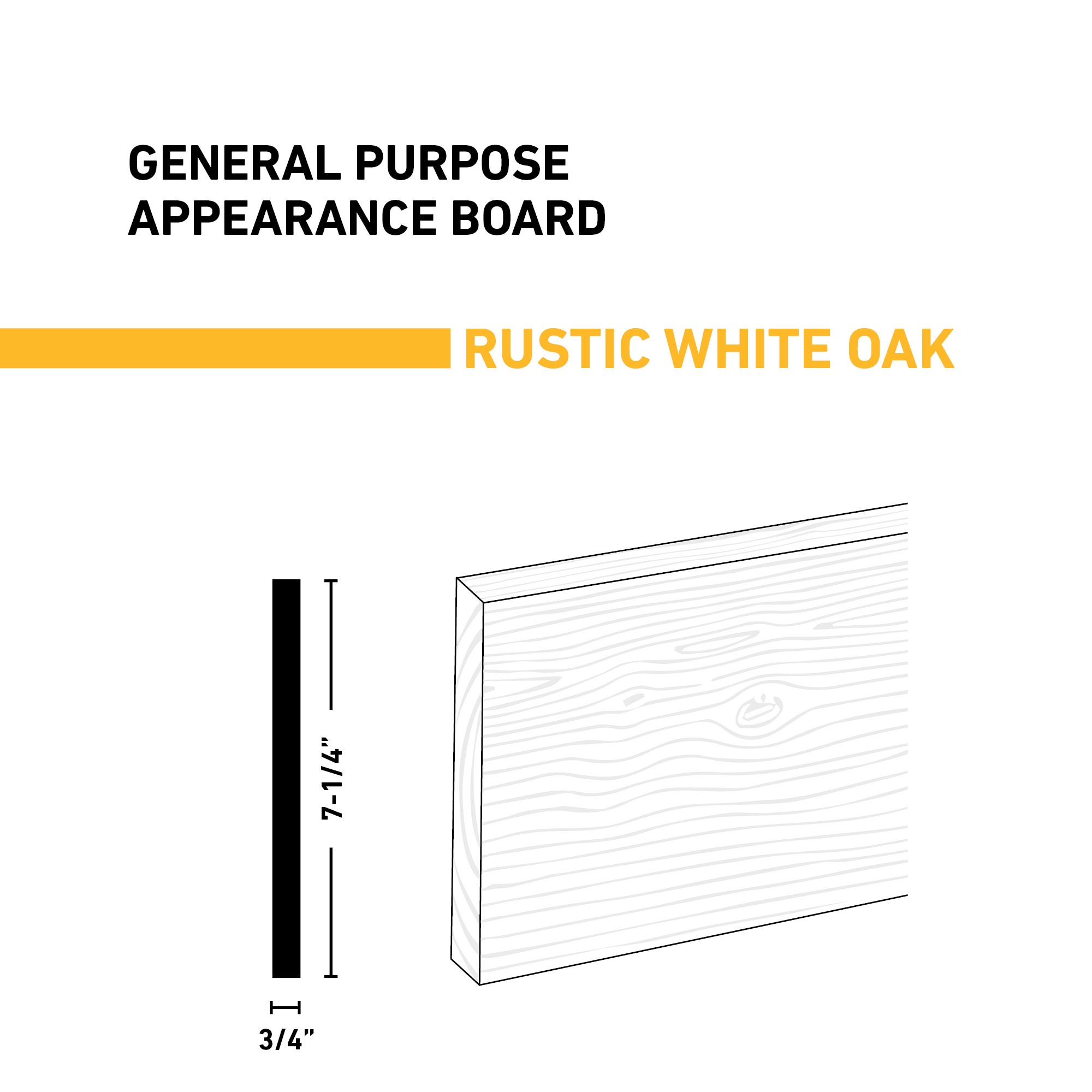 Ornamental Mouldings BRDRUS 1X8X2WOAK Appearance-Boards - View #2
