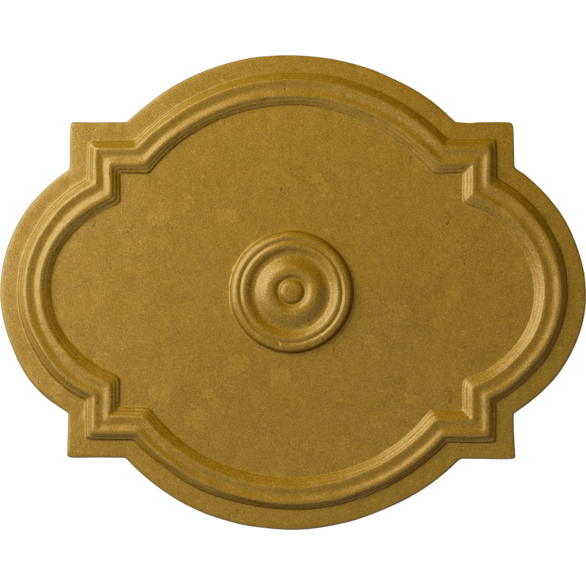 Ekena Millwork CM21WAPGS Waltz 17.375-in W x 21.25-in L Painted Pharaohs Gold Polyurethane Whole Ceiling Medallion