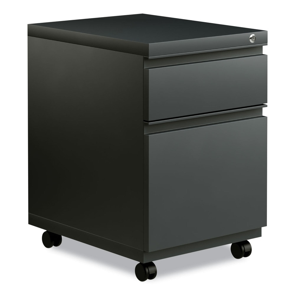Alera ALENPBBFCH 2-Drawer Box/File Pedestal - Charcoal Finish for Legal/Letter Size Files