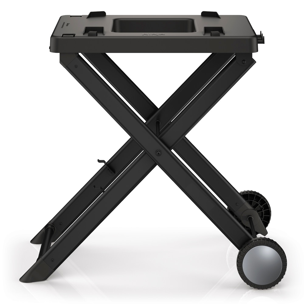 Ninja Black Aluminum Folding Grill Stand in the Grill Carts