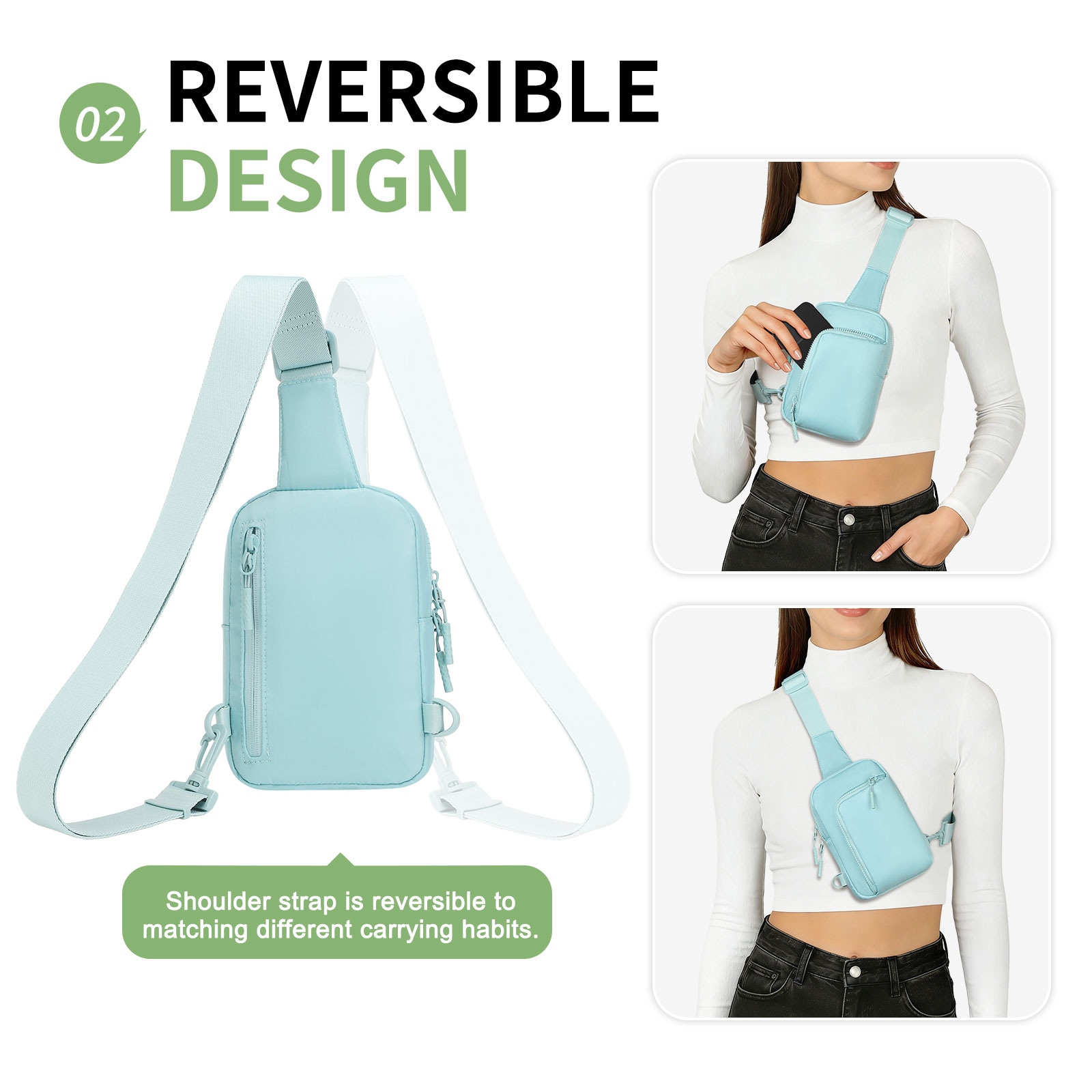 Unique Bargains Mini Sling Bag for Men Women Small Travel Fanny Packs ...