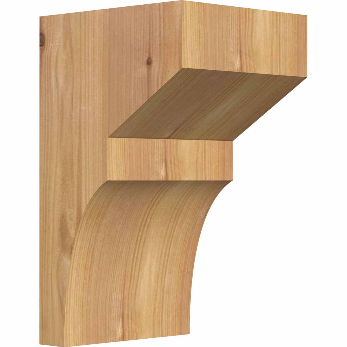 Ekena Millwork COR06X06X10MON00SWR 5.5-in x 6-in x 10-in Monterey Unfinished Western red cedar Wood Paintable/Stainable Corbel
