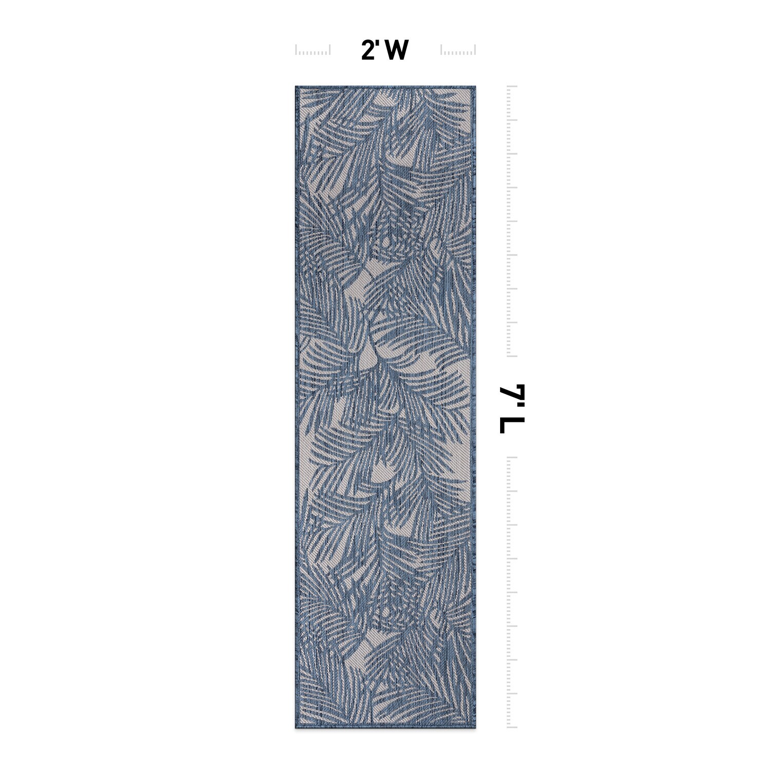 World Rug Gallery 118BLUE2X7 rugs - View #3