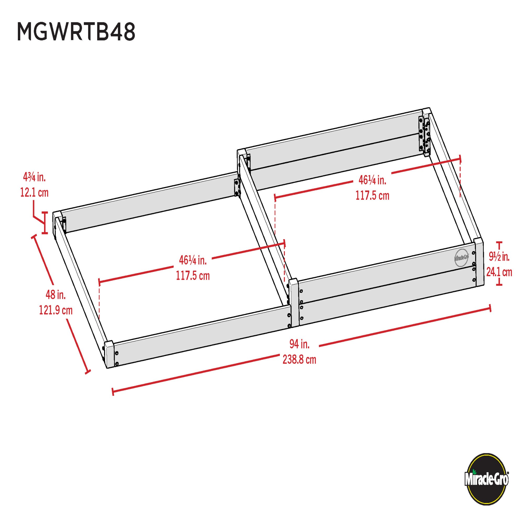 Miracle-Gro MGWRTB48 Raised-Garden-Beds - View #3