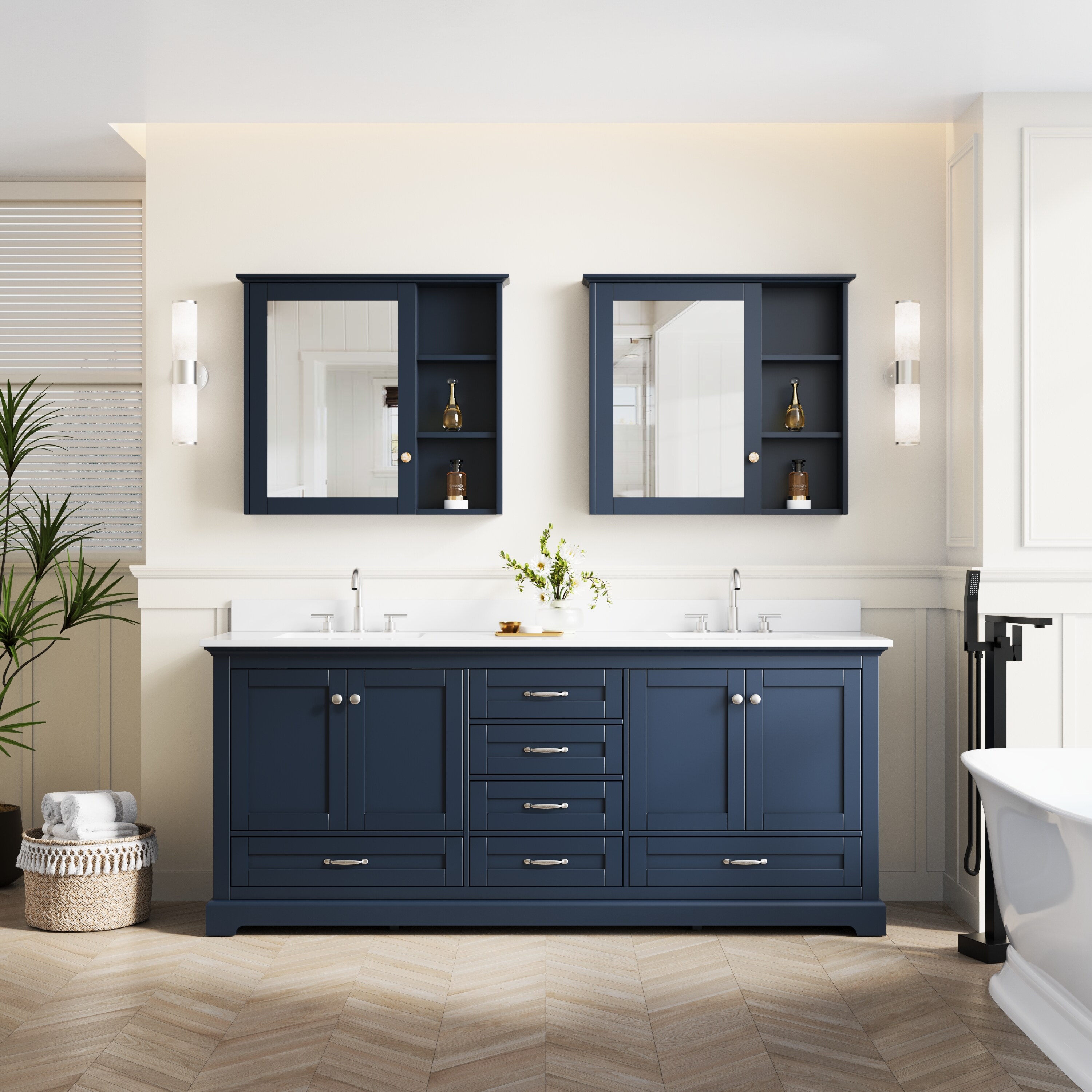 WELLFOR LVD36DA-80CMNB Bath-Vanity-Combo - View #3