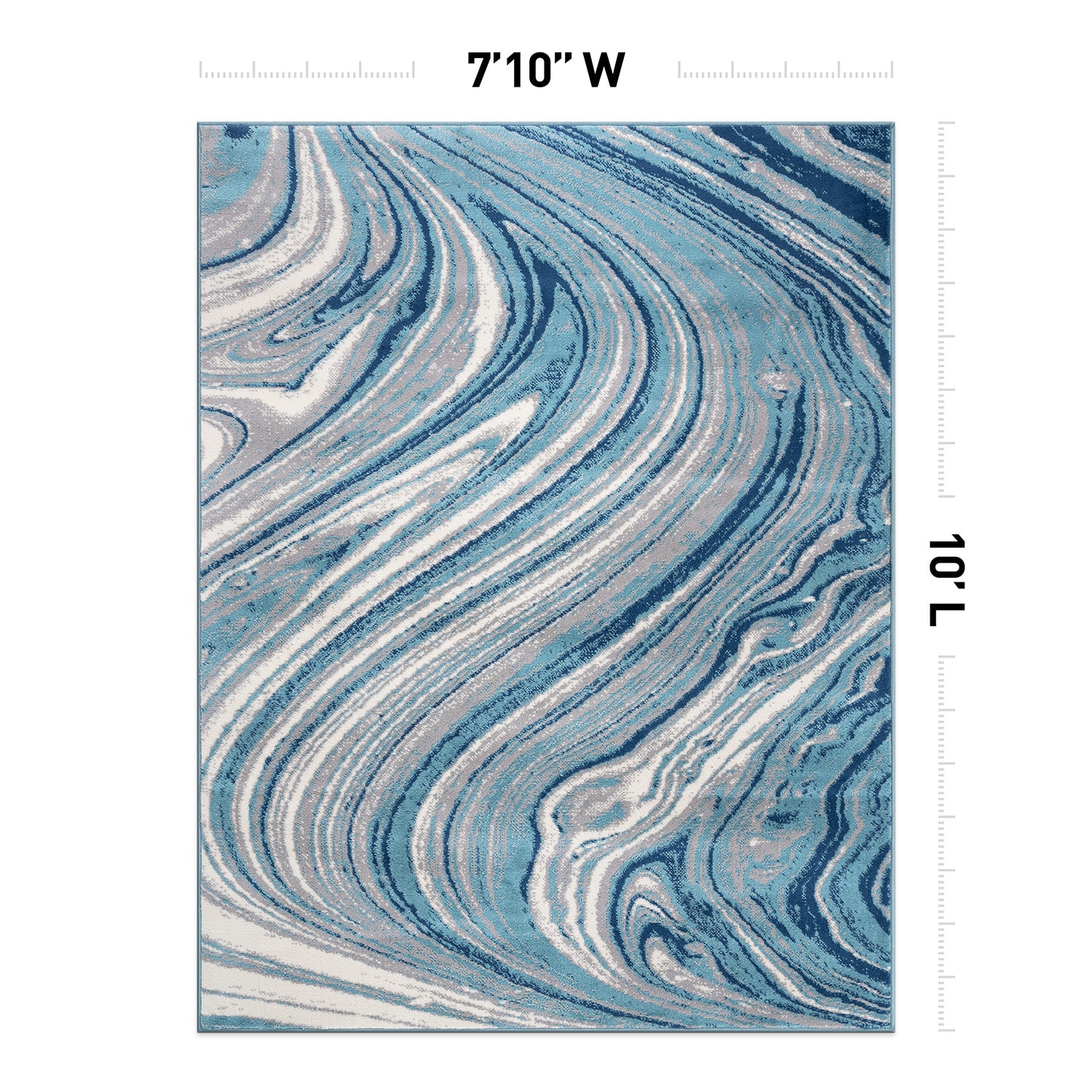 World Rug Gallery 2101BLUE8X10 rugs - View #2