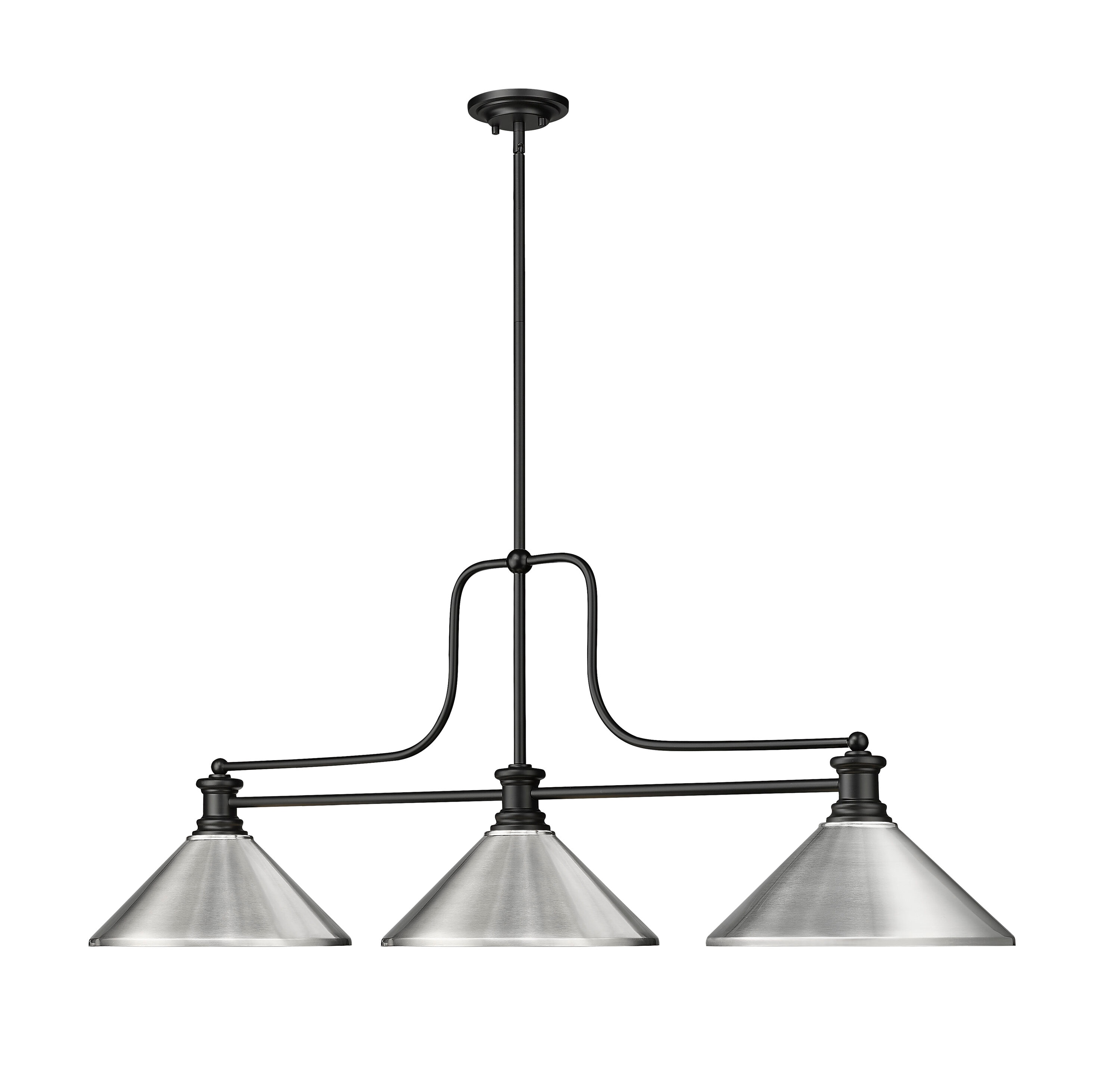 Z-Lite 725-3MB-MBN Pool-Table-Lighting - View #3