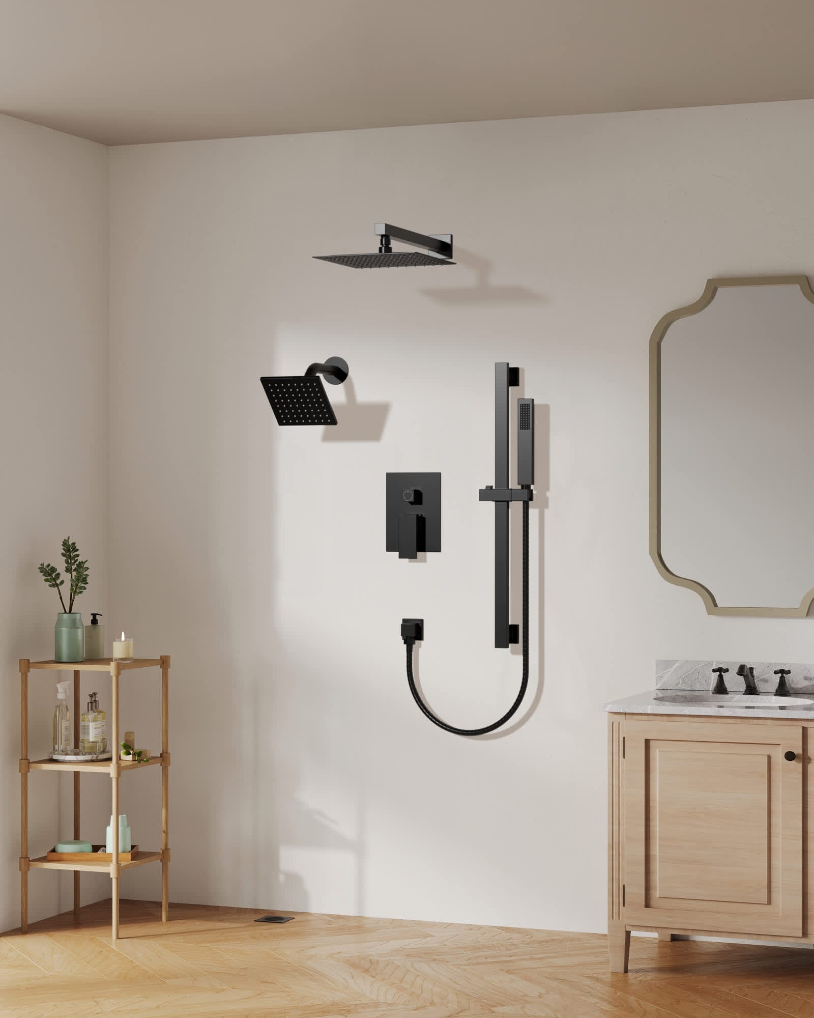 EVERSTEIN SFS-1059-BK10 Showerhead-Bar-Panels - View #15