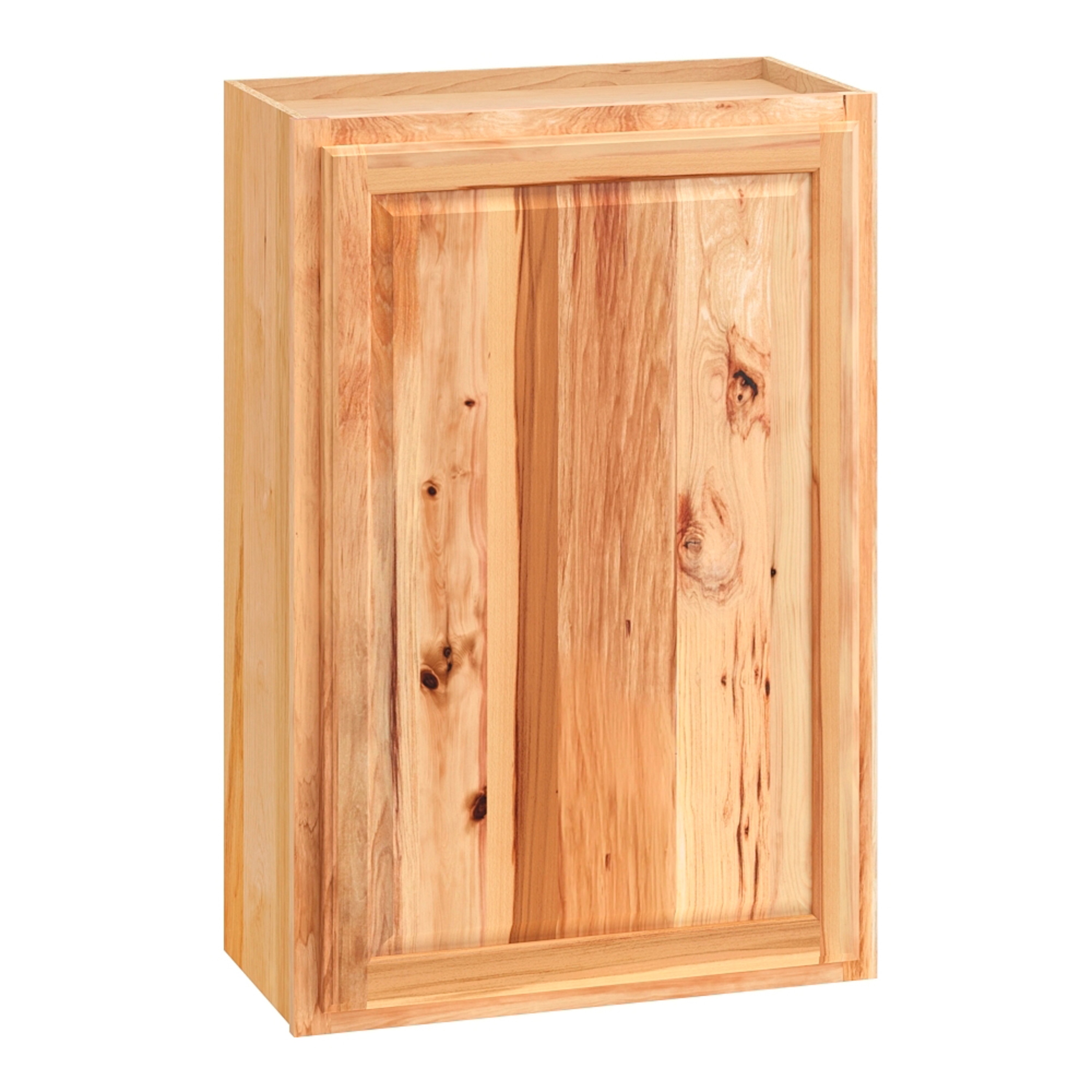 Diamond NOW Denver 24-in W x 36-in H x 12-in D Natural Rustic Hickory Wall Fully Assembled Cabinet (Raised Panel Square Door Style)