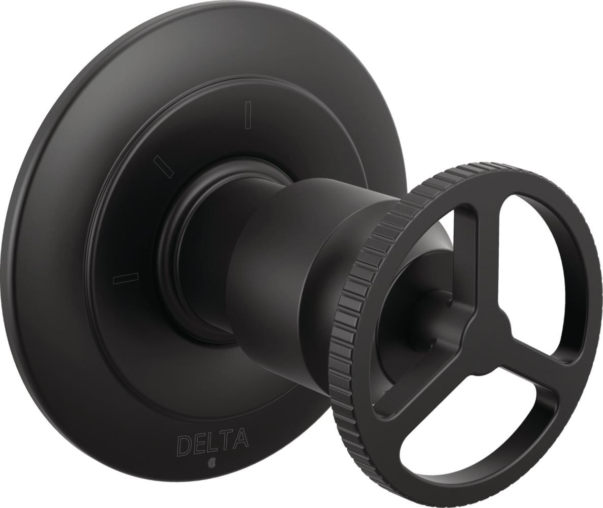 Delta T11858-BL Trinsic Matte Black 3.5-in Universal Bathtub/Shower Diverter 4.4-in -ID