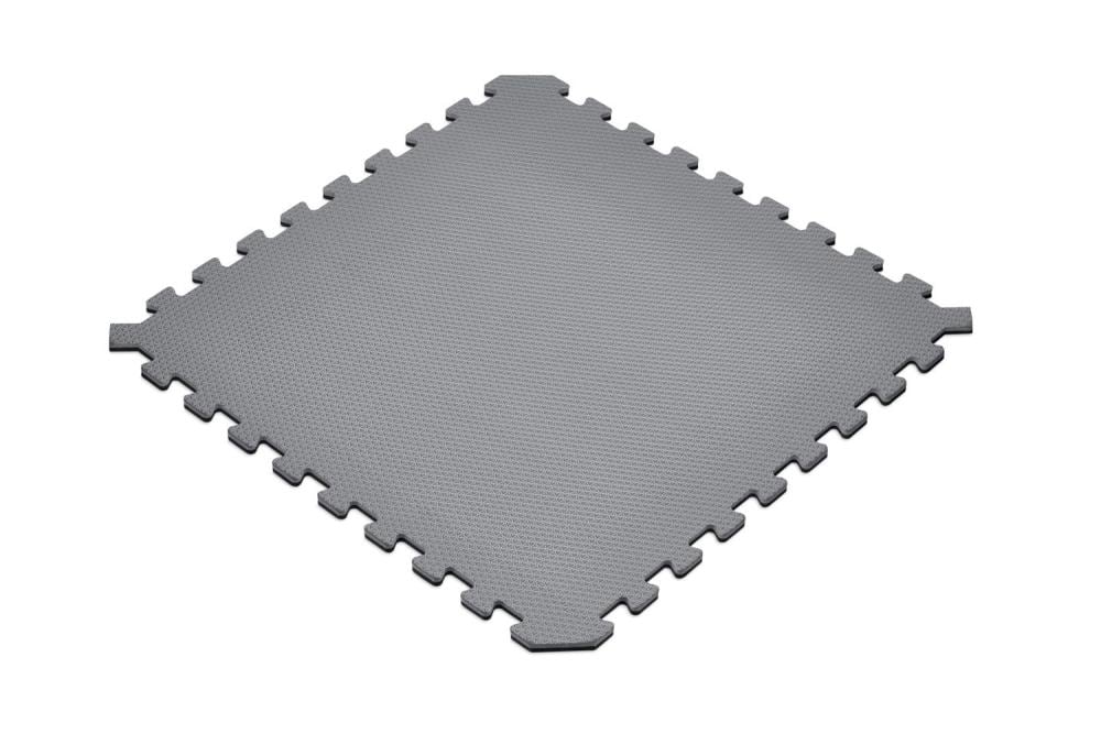 Greatmats Rubber Tile Utility | 3x3 ft x 8mm | Rubber Gym Flooring Tile | Economical | Rubber Floor Tiles | Texture: Smooth | Color: Black